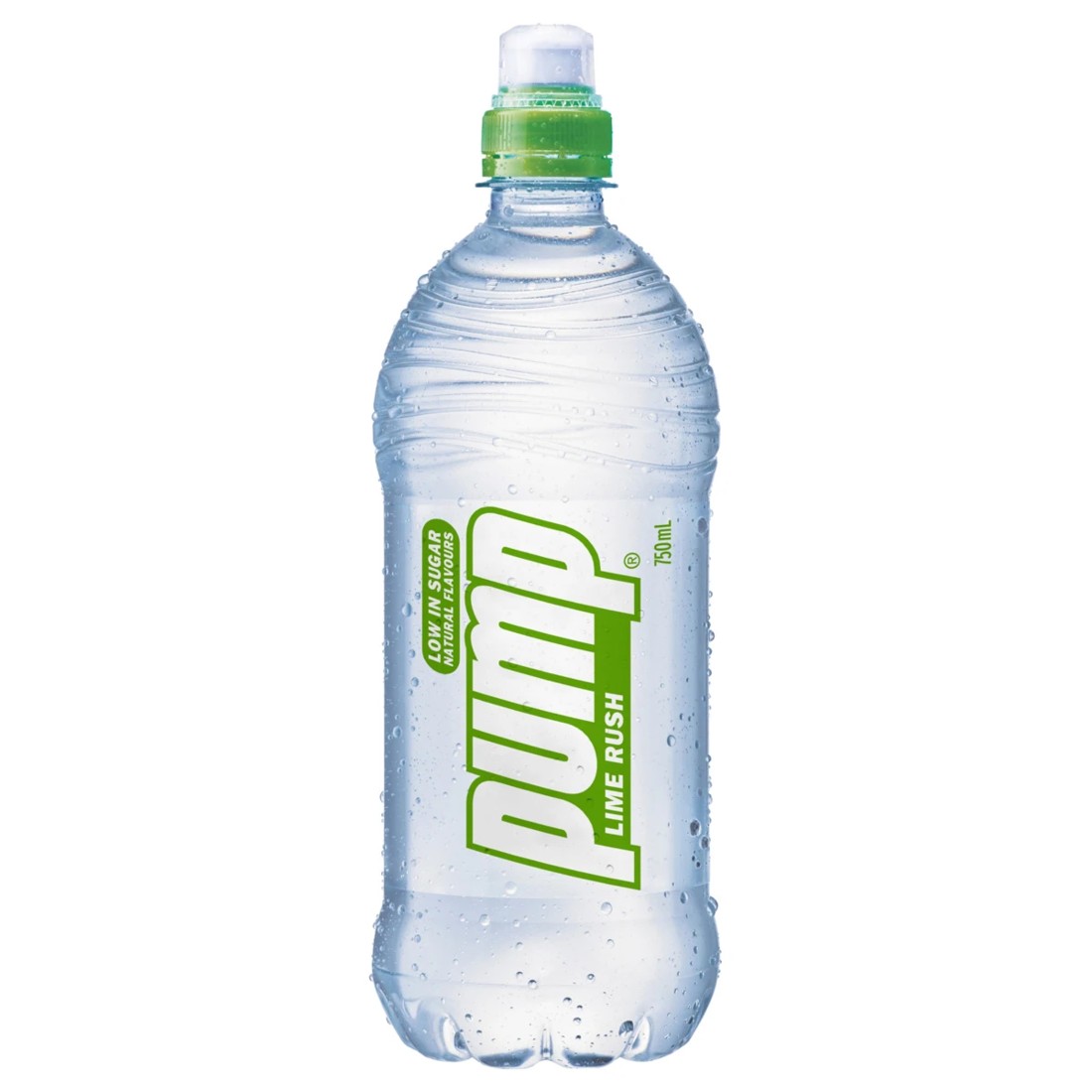 1 Pump Water Bottle 750ml - Lime Rush, 1 of 3