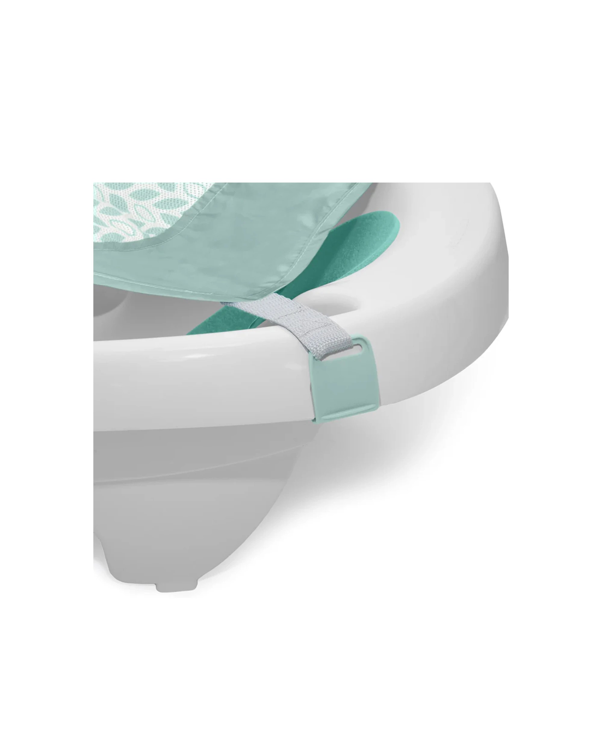 3 Ingenuity Comfy Clean Deluxe Baby Bath Tub Soft Fabric Sling 0-24 Months - White, 3 of 6