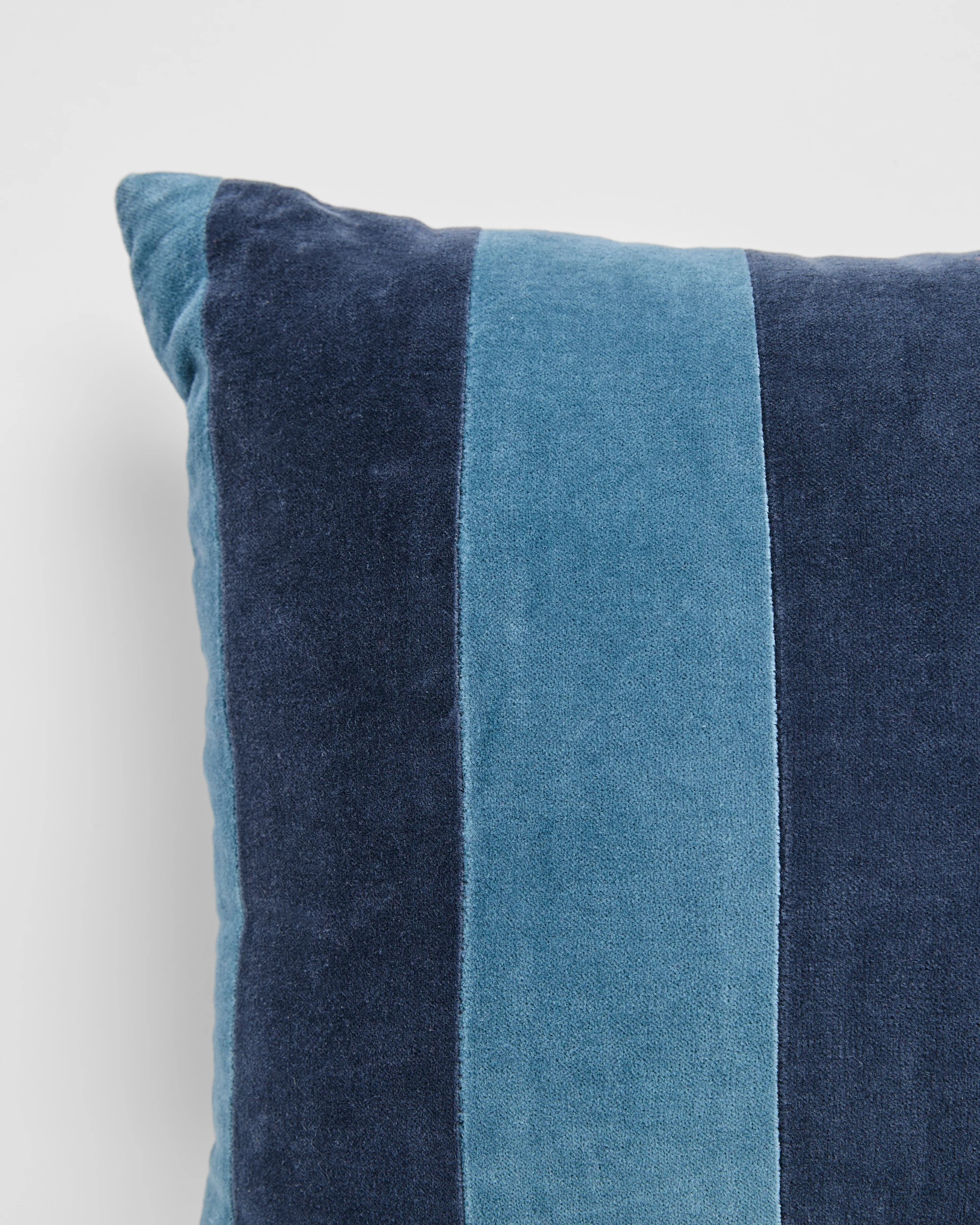 2 Target Lacy Velvet Stripe Cushion - Blue, 2 of 2