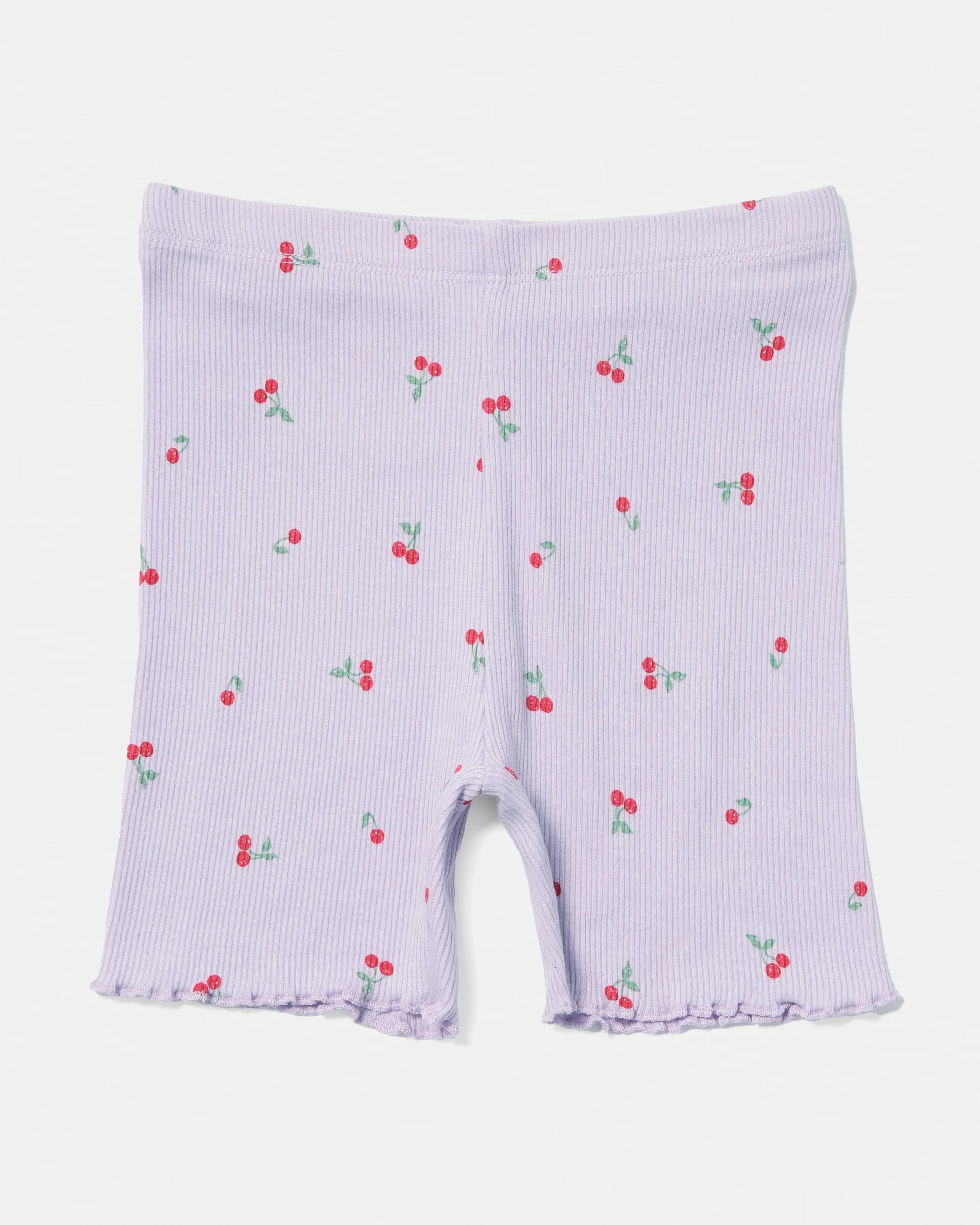 7 Printed Rib Bike Shorts Pur Cherry, 7 of 9