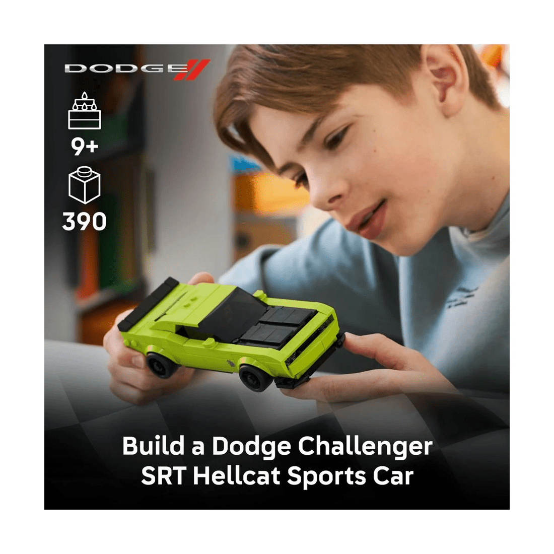 3 LEGO Speed Champions Dodge Challenger SRT Hellcat Sports Car 77237, 3 of 10