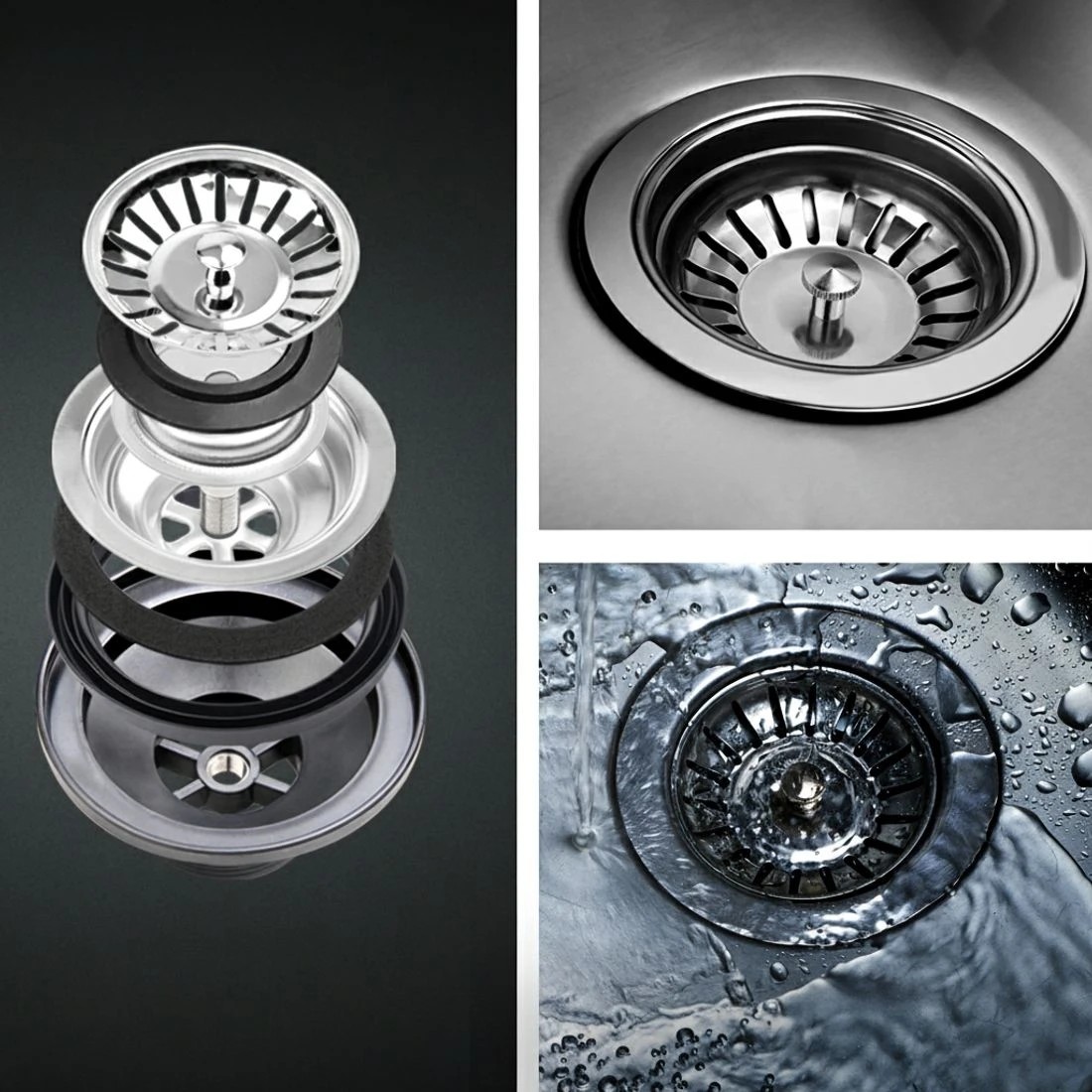 3 Cefito Kitchen Sink 111X45CM Stainless Steel Basin Double Bowl - Silver, 3 of 6