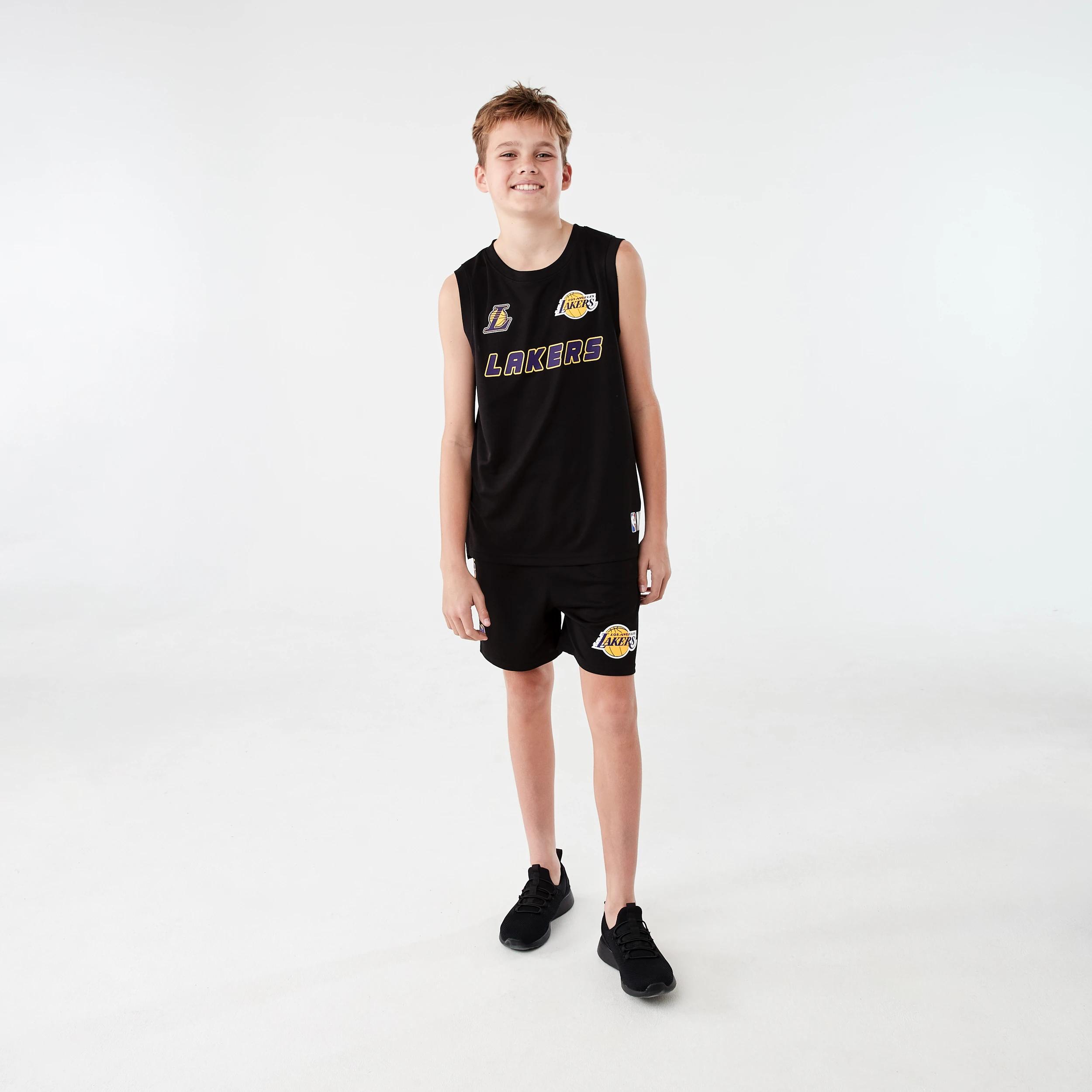 7 Official NBA Kids Mesh Tank BLACK LAKERS MESH TANK, 7 of 8