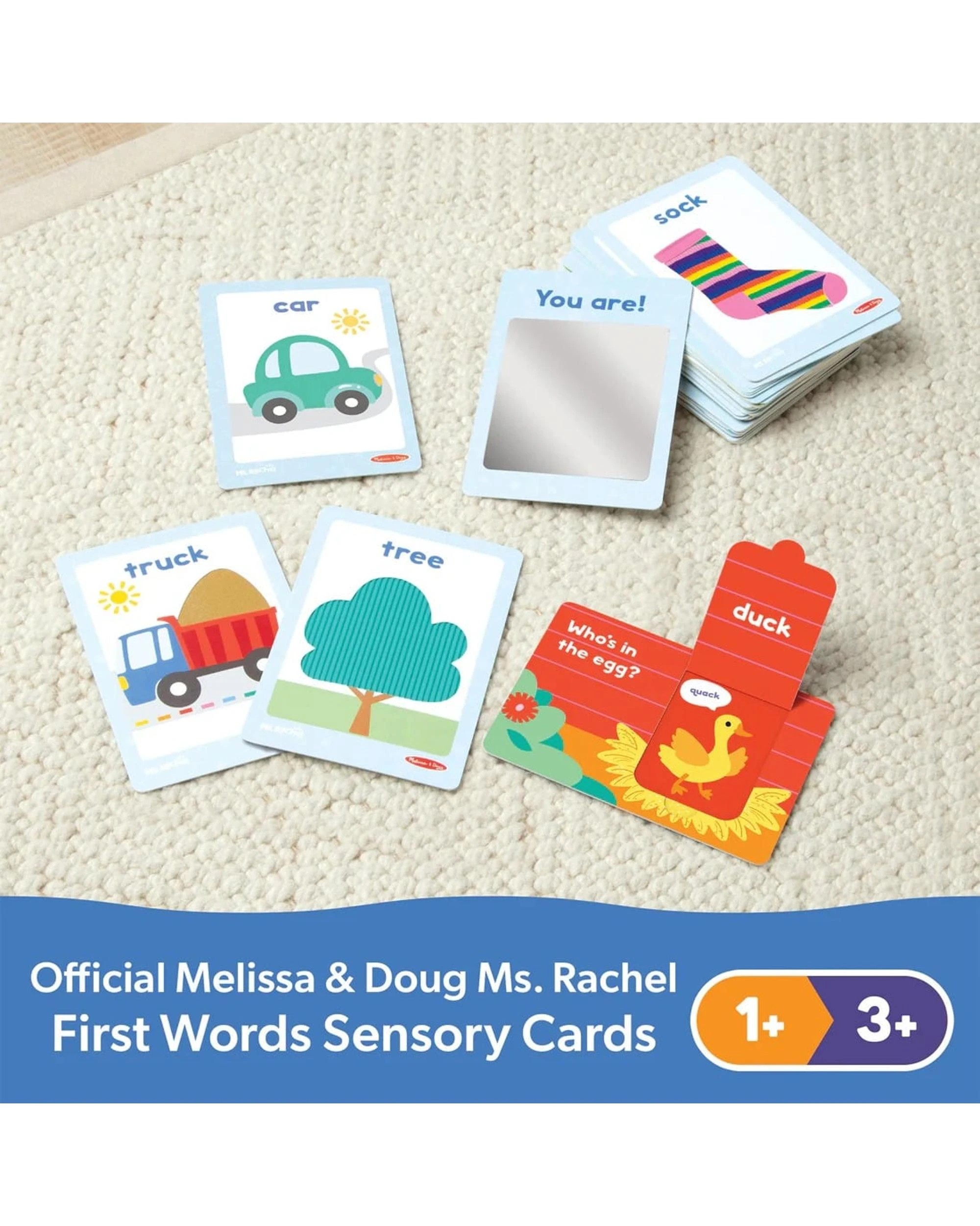 9 Melissa and Doug Ms Rachel First Words Sensory Flash Cards, 9 of 9