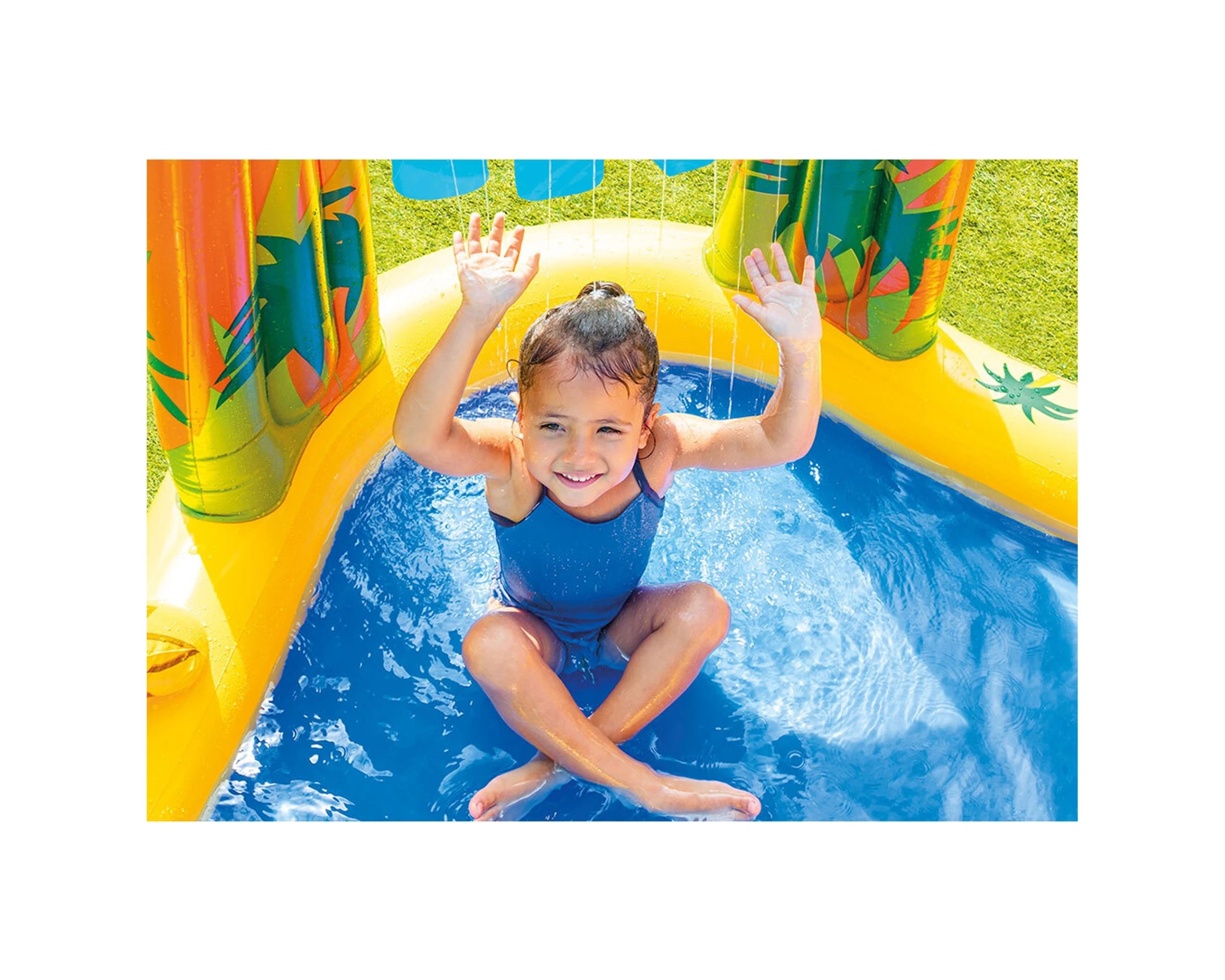 5 INTEX Dinosaur Play Centre Kids Pool With Slide 72Gal Capacity 10Ga Vinyl - Multi, 5 of 6