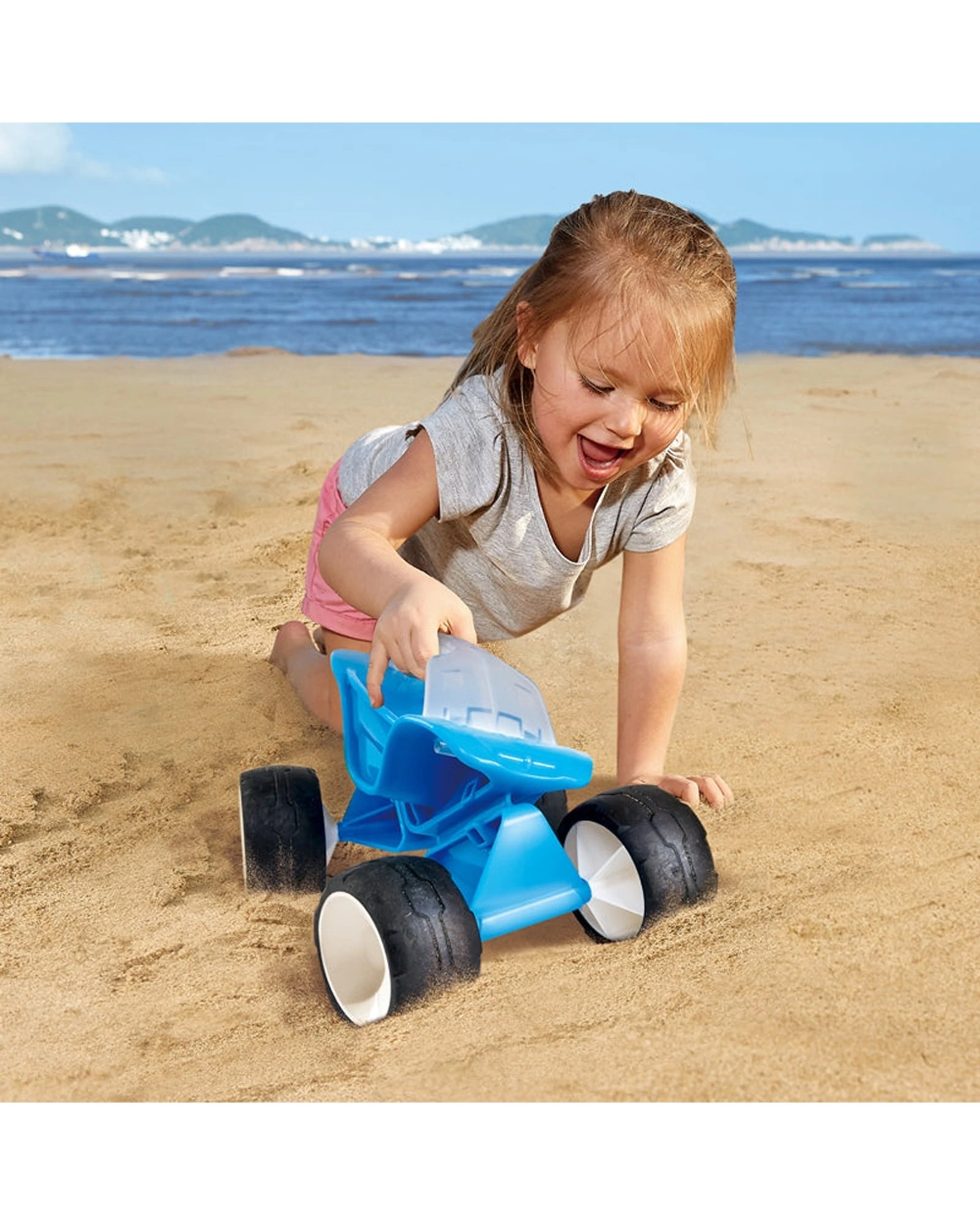 3 Hape Dune Buggy Outdoor Vehicle Play Toddlers Kids Toy Durable Plastic - Blue, 3 of 5