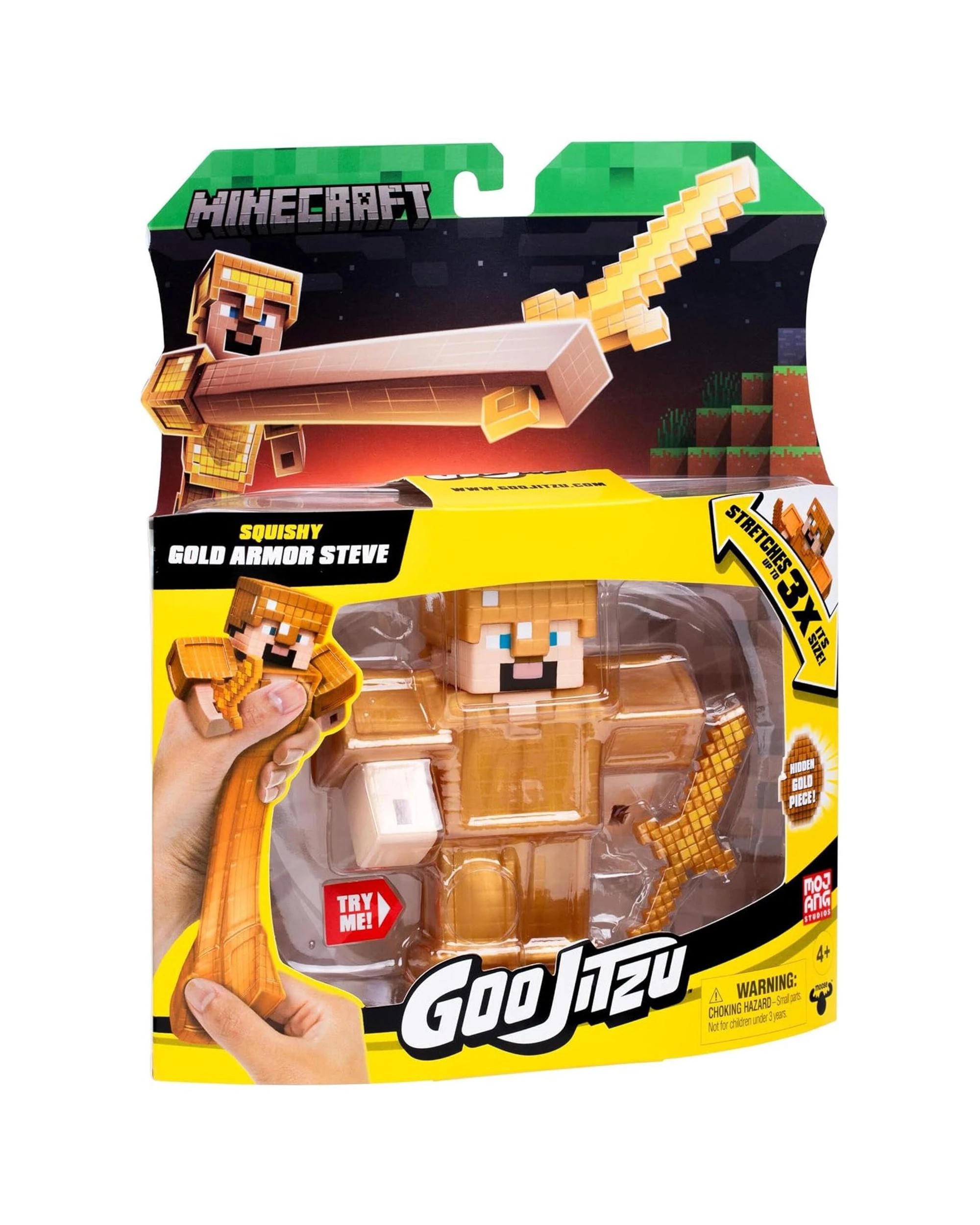 4 Heroes of Goo-Jit-Zu Minecraft Gold Armour Steve Hero Pack, 4 of 5