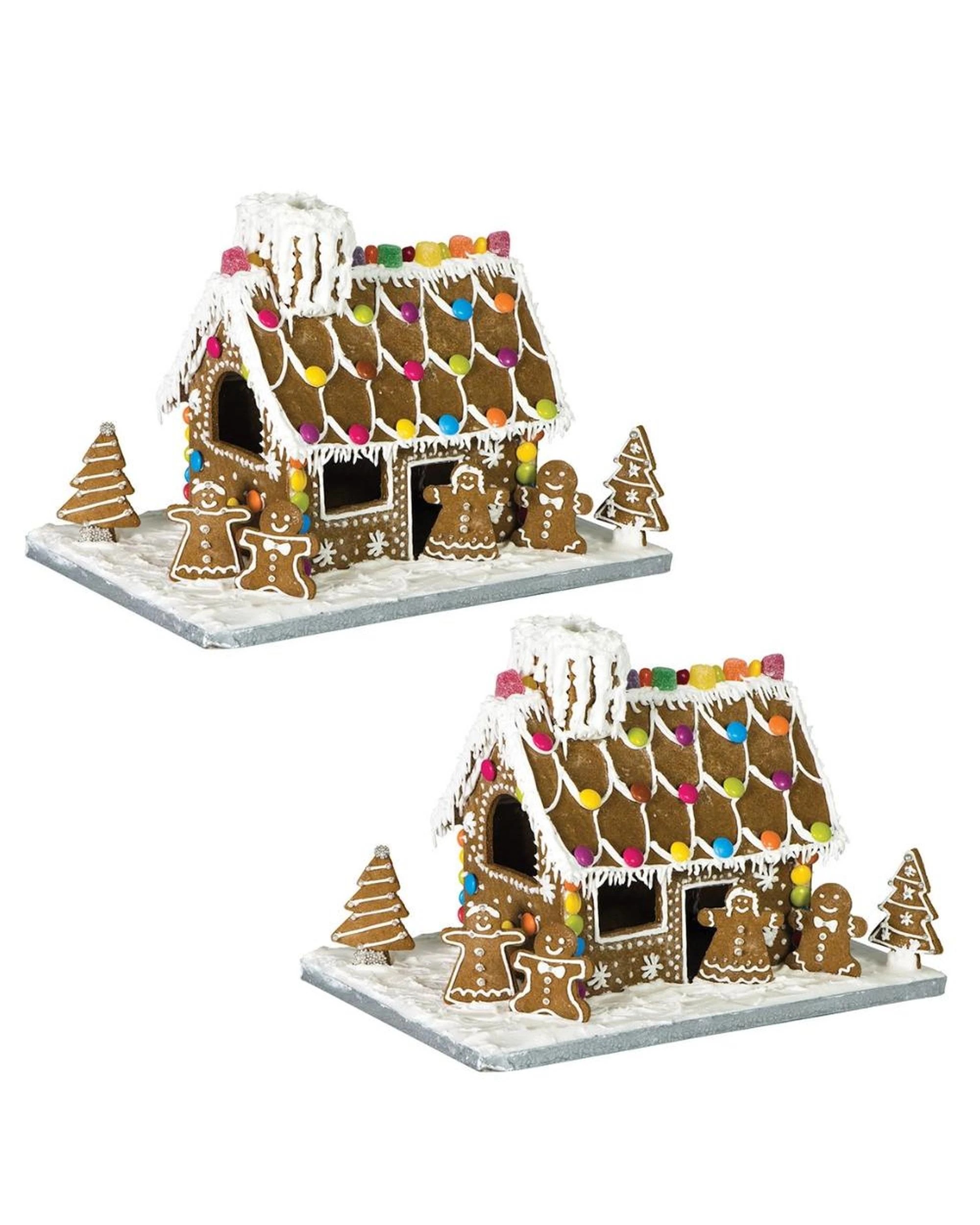 1 Avanti Gingerbread House 10 Piece Set Includes Base Board  2 x 10pc Sets - Silver, 1 of 3