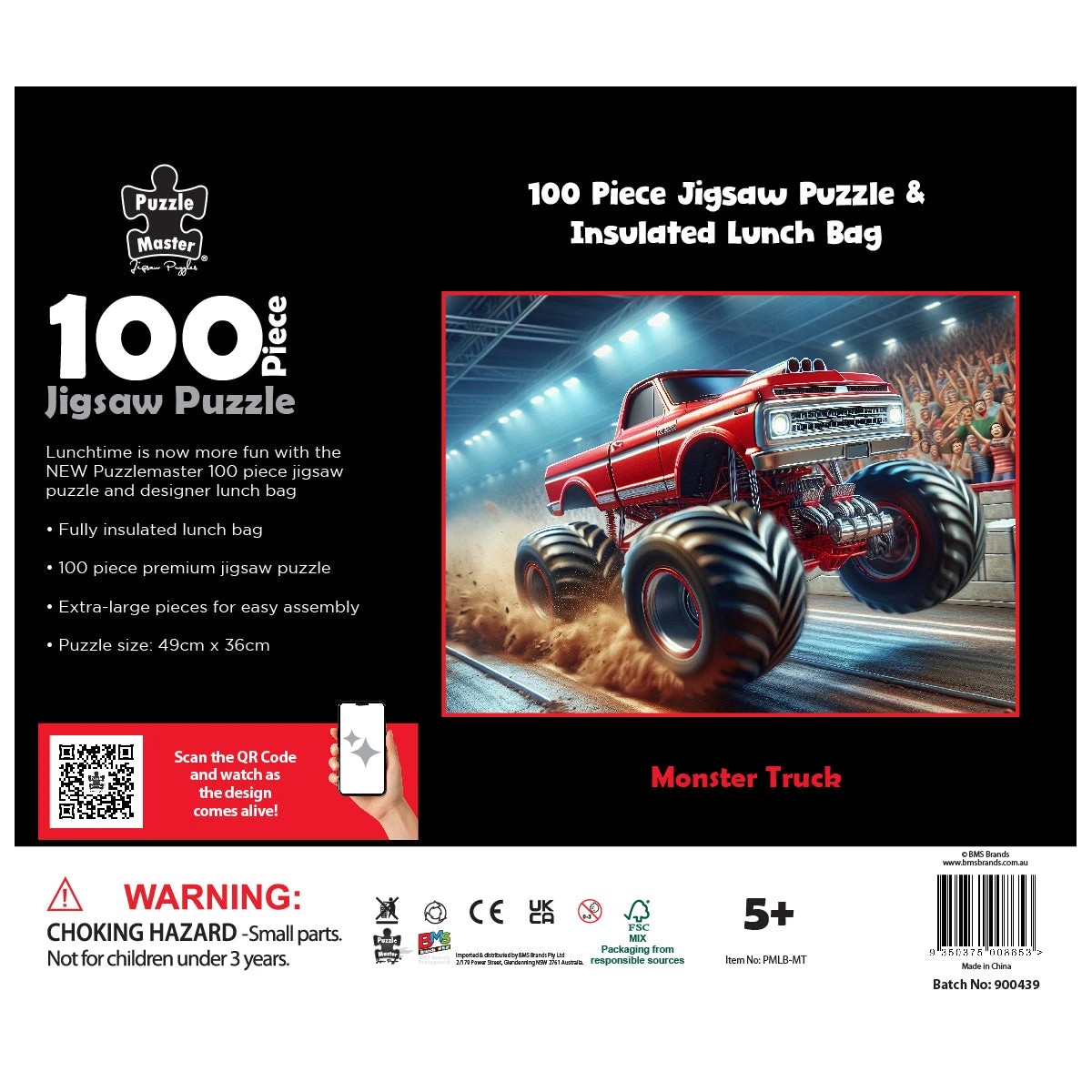 5 Puzzle Master Monster Truck Jigsaw & Lunch Box Cooler, 5 of 6