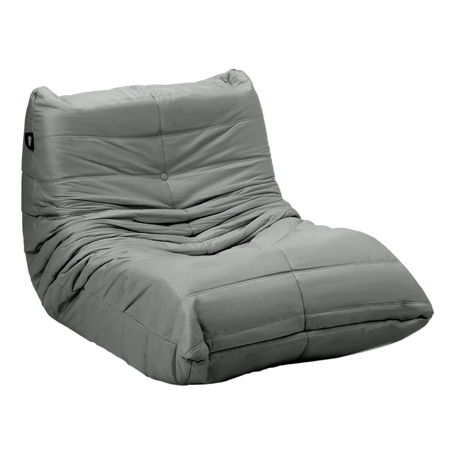 1 Oikiture Floor Sofa Accent Chair Lazy Couch Lounge - Grey, 1 of 10