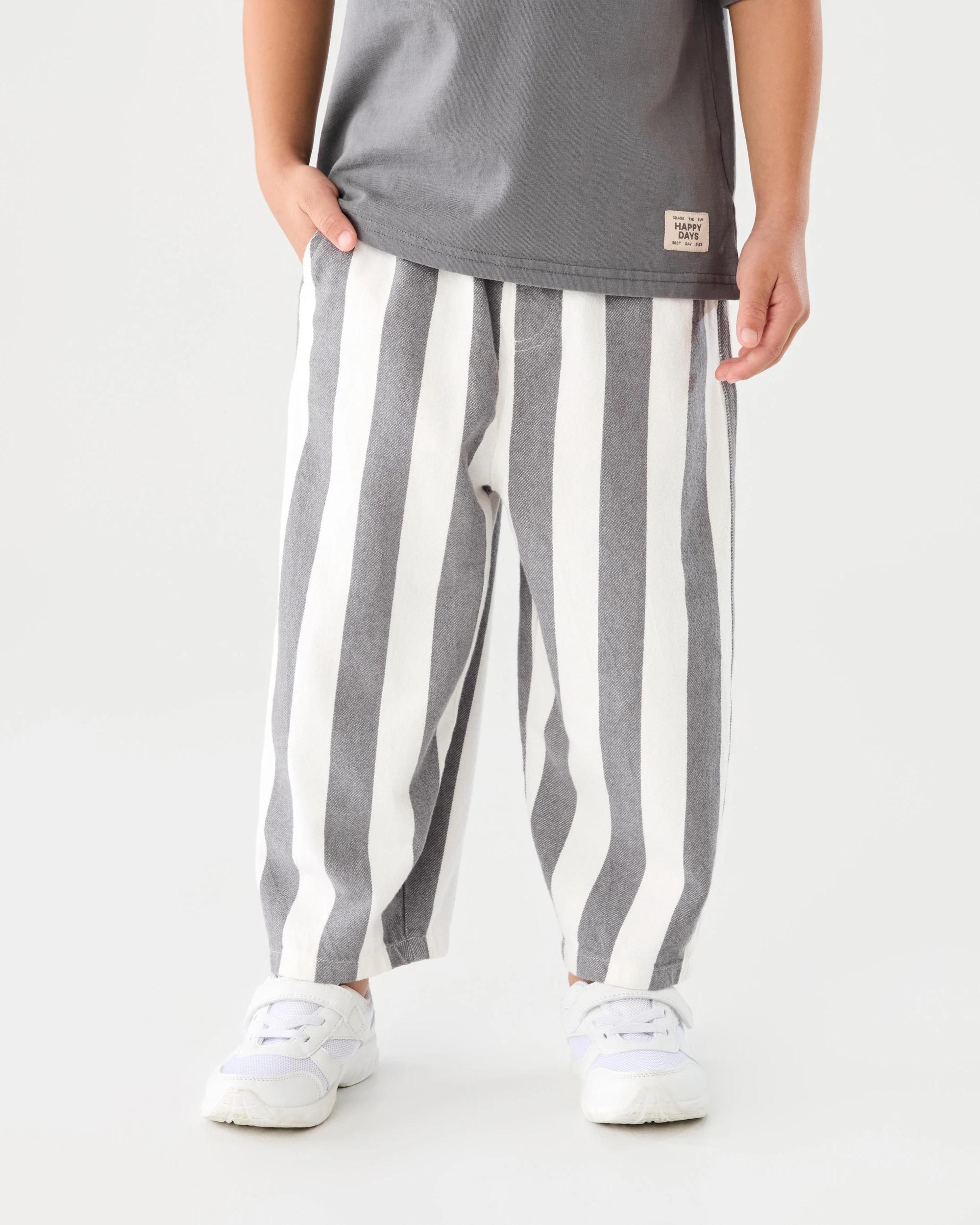 1 Stripe Woven Pants Gry Stripe, 1 of 8