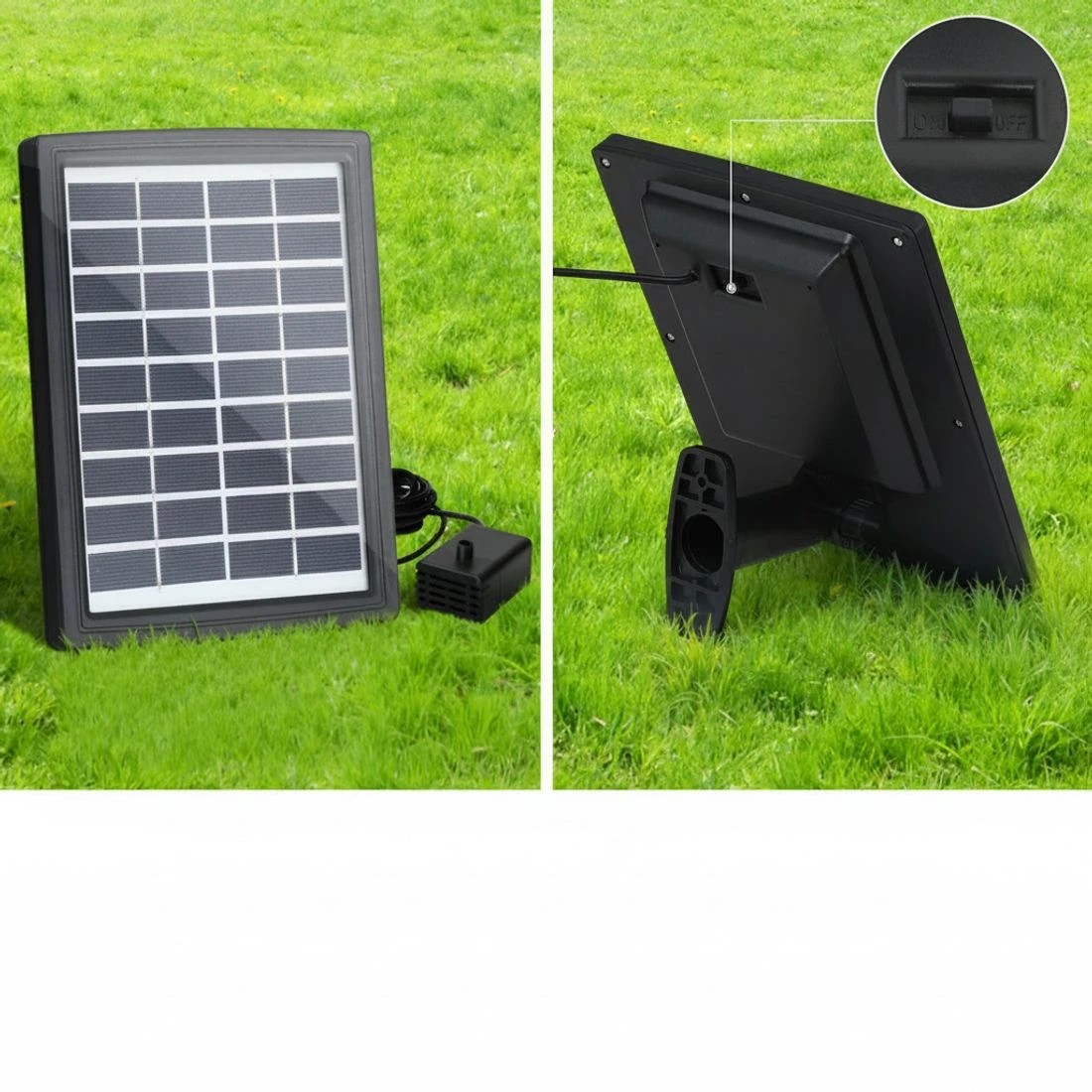 8 Gardeon Solar Fountain Water Feature Outdoor Fountain Indoor 3-Tier Cascading - Grey, 8 of 8