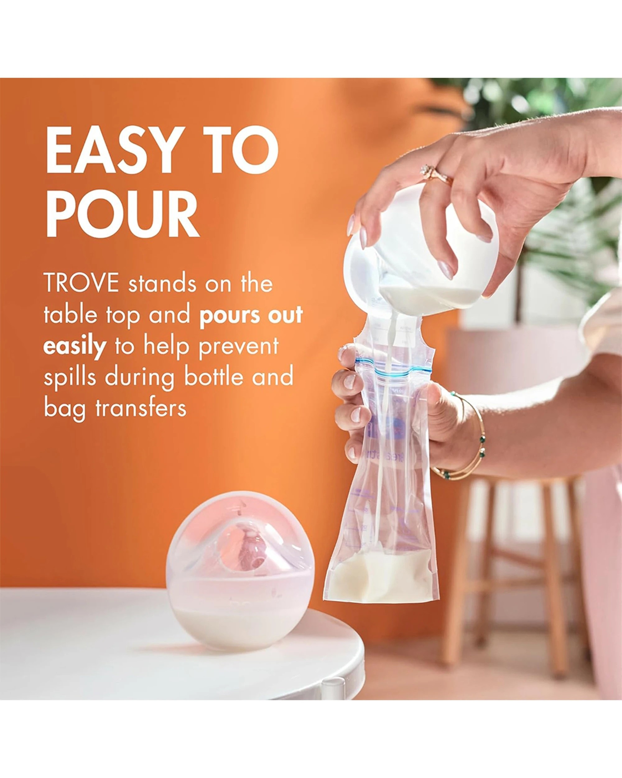 2 Boon 2pc Trove Silicone Breast Pump Pack With Pouch 11x11cm - White, 2 of 3