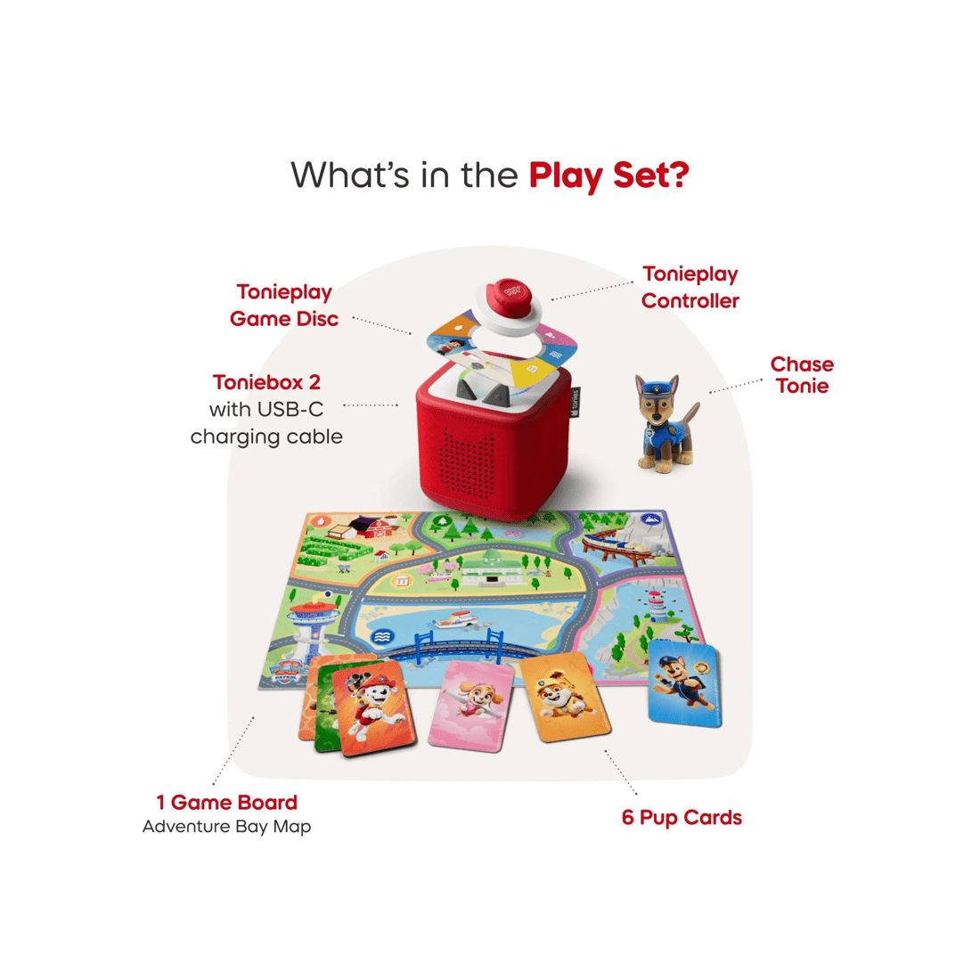 3 Tonies - Paw Patrol Toniebox 2 Full Play Set - Moon Grey
 - Multi, 3 of 10