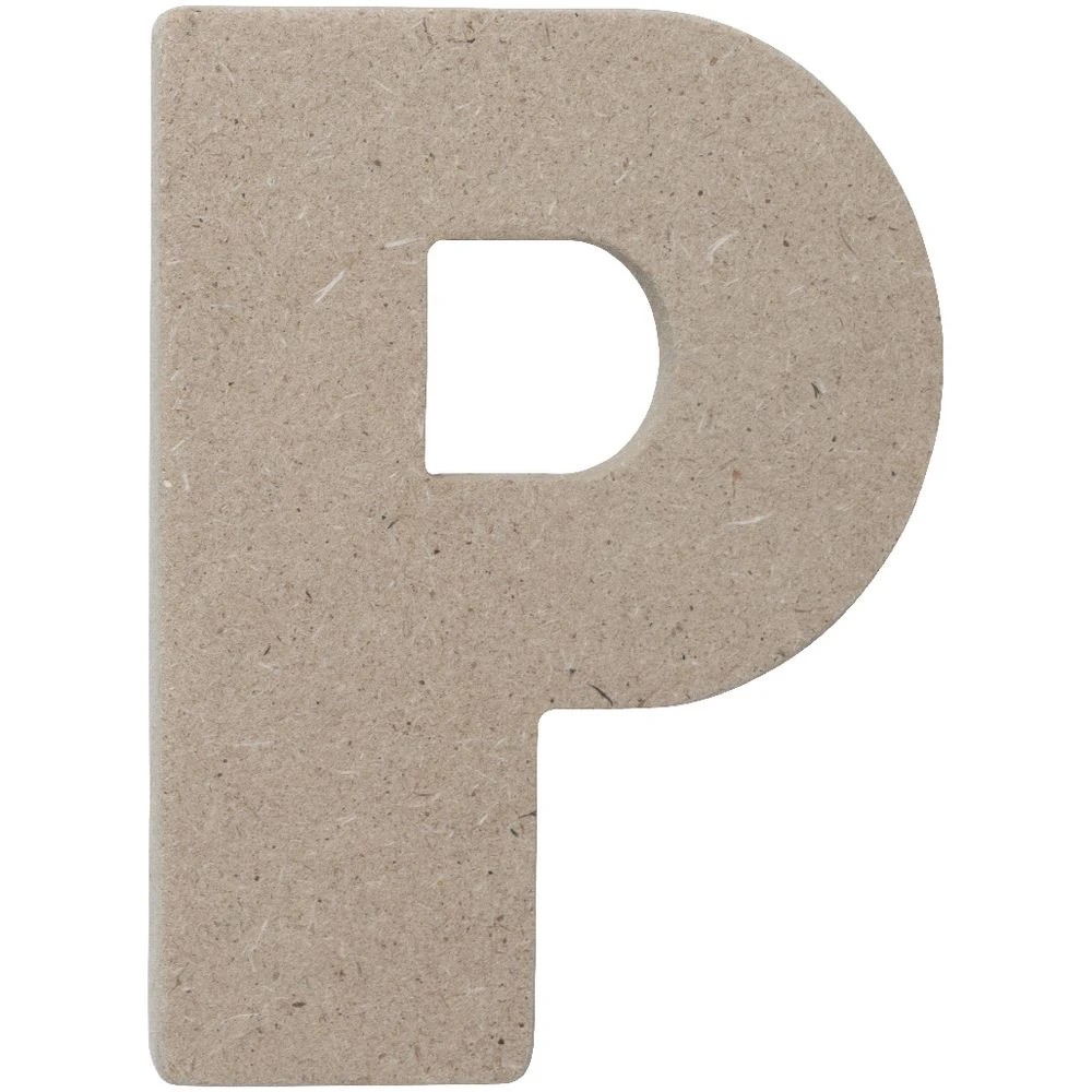 2 Born Wooden Alphabet Letter P 10cm, 2 of 3