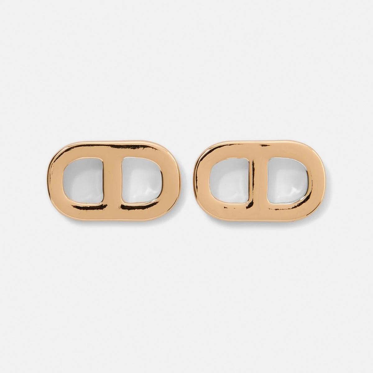 1 Interlink Stud Earrings GOLD, 1 of 5