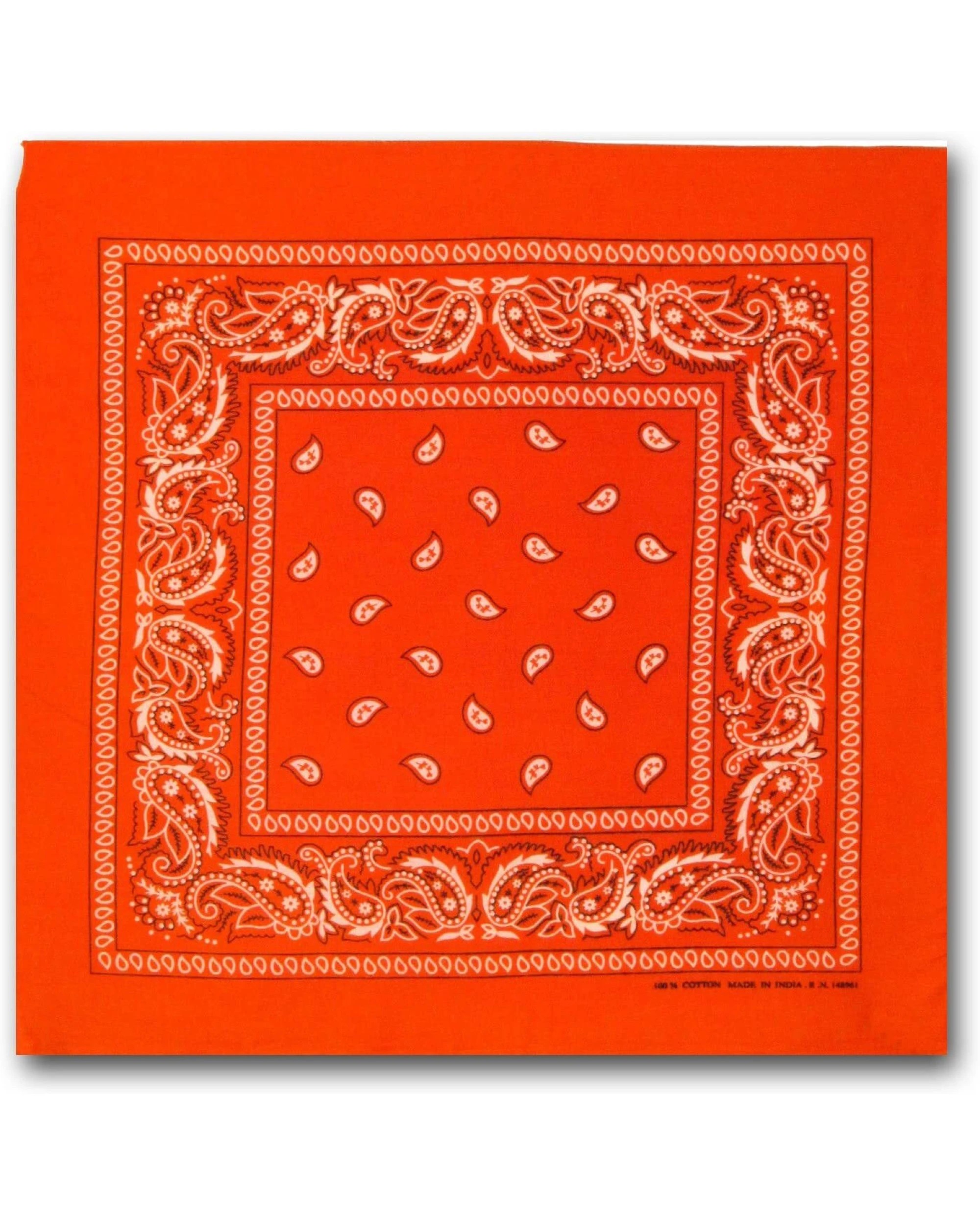 1 BR Costumes Cotton Paisley Bandana Head Wrap, 1 of 2