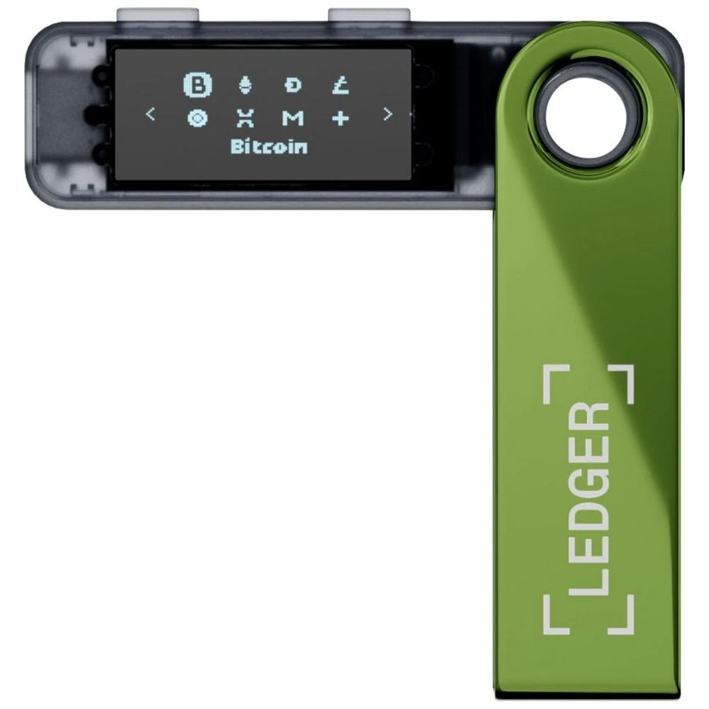 2 Ledger Nano S Plus Crypto Wallet Oxydate Green, 2 of 7