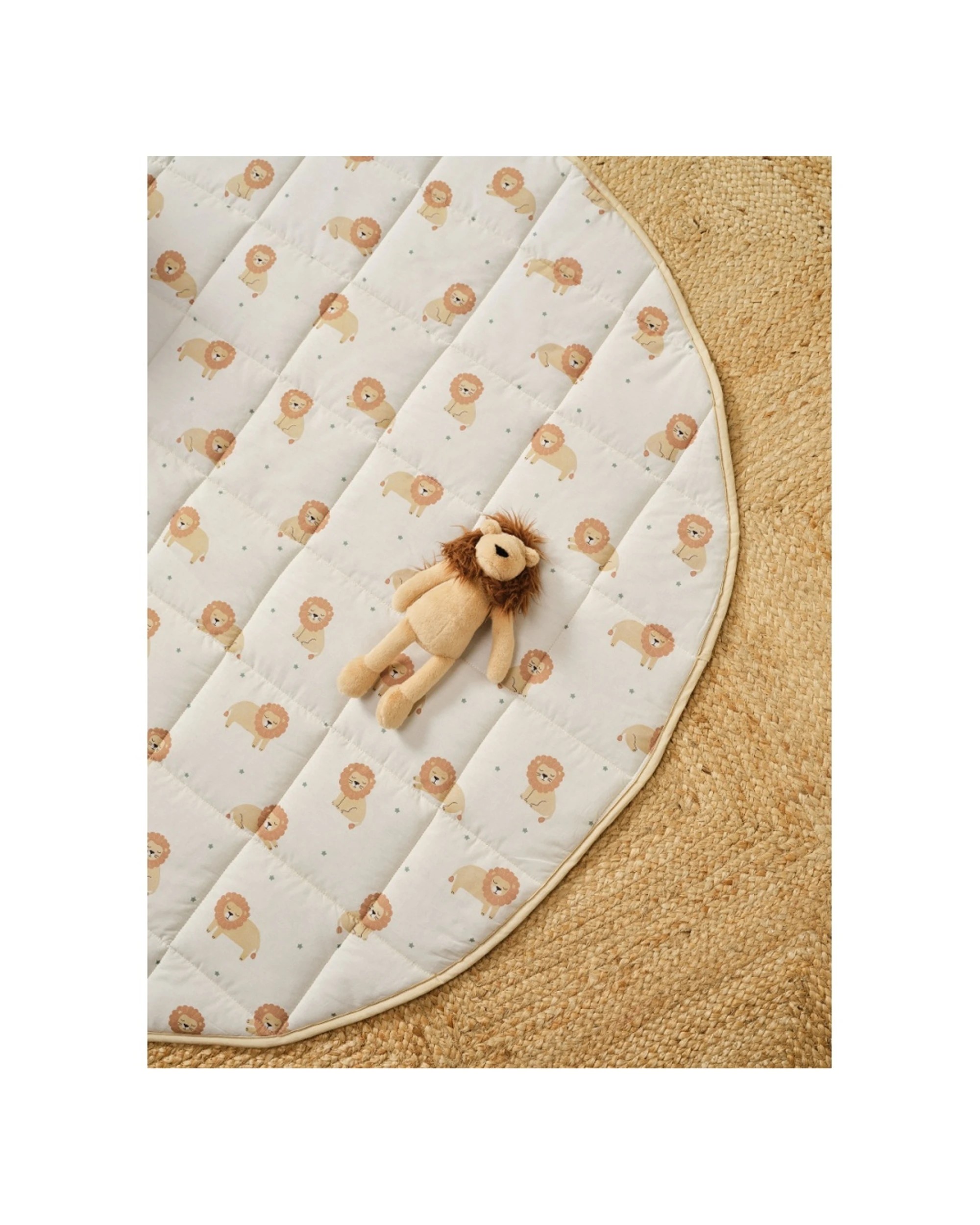 3 Linen House Kids Lenny Lion Novelty Cushion Soft Plush Toy Teddy - Brown, 3 of 4