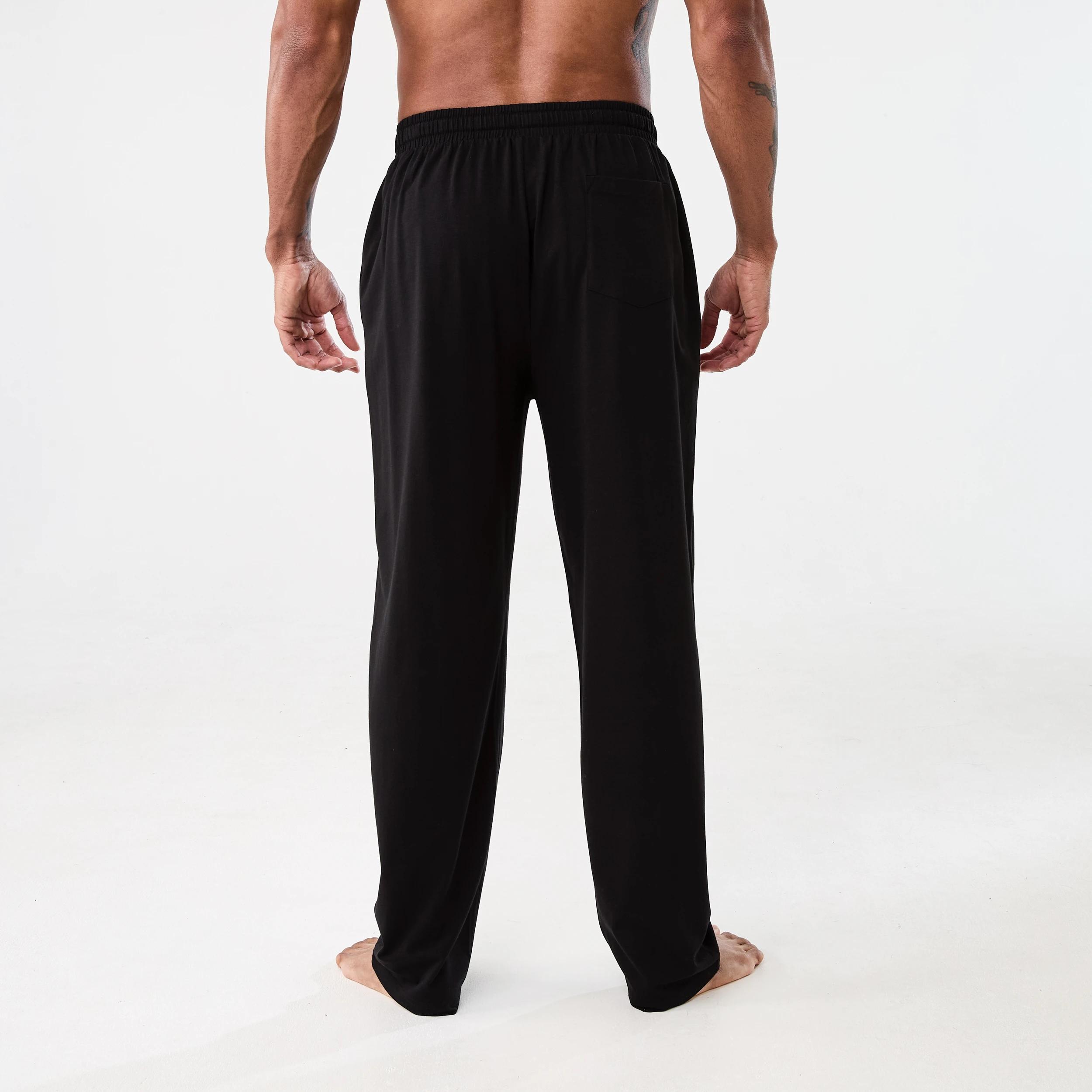 3 Cotton and Elastane Pants BLACK PANT, 3 of 5