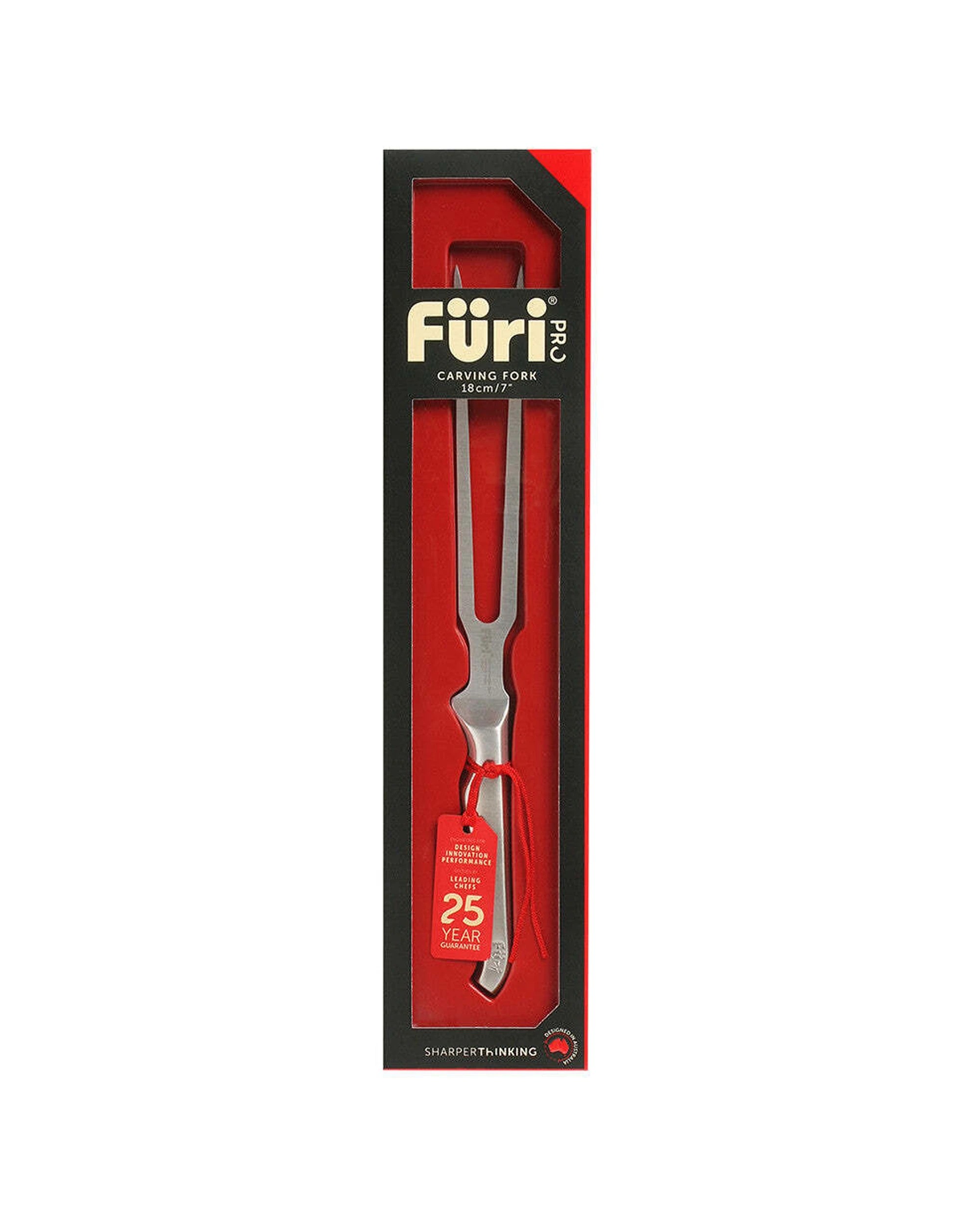 2 Furi Pro Japanese Steel Carving Fork 18cm - Silver, 2 of 3