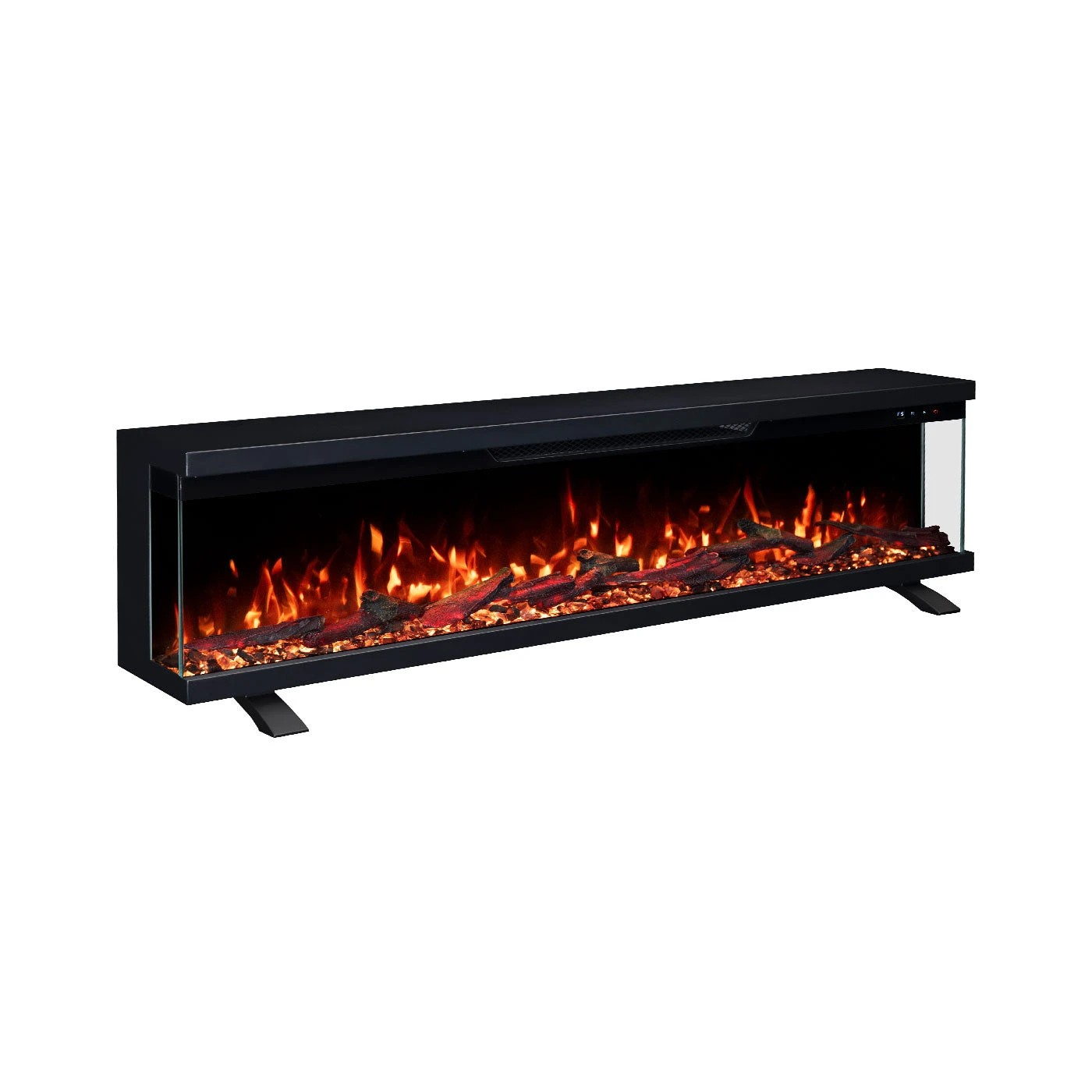 1 Moda Living Norfolk 72 inch 3-Sided Electric Fireplace - Black, 1 of 1