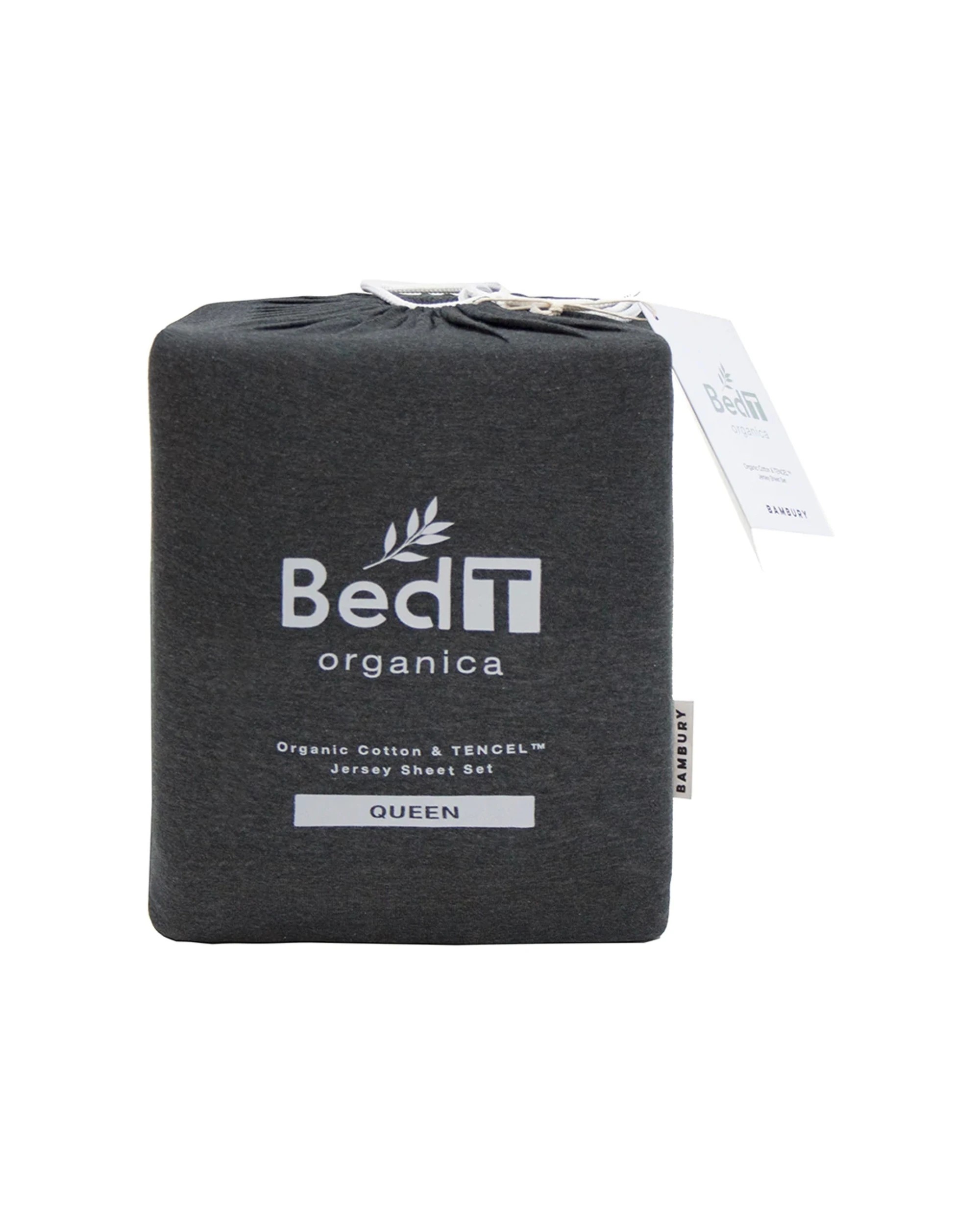 3 Bambury BedT Organica Sheet Set Certified Organic Cotton Bedding Set - Queen Bed - Charcoal, 3 of 3