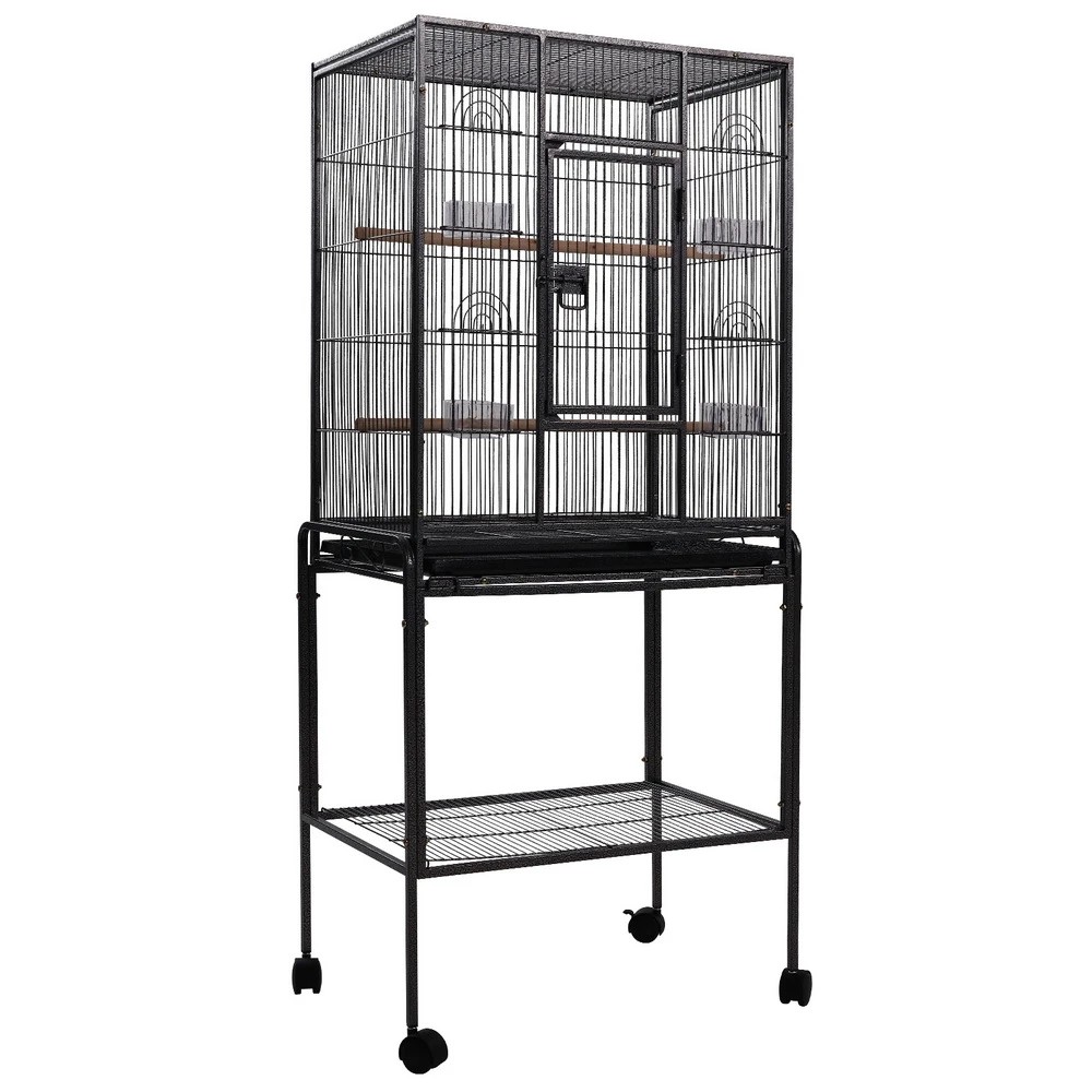 1 i.Pet Bird Cage 144cm Large Aviary - Black, 1 of 9