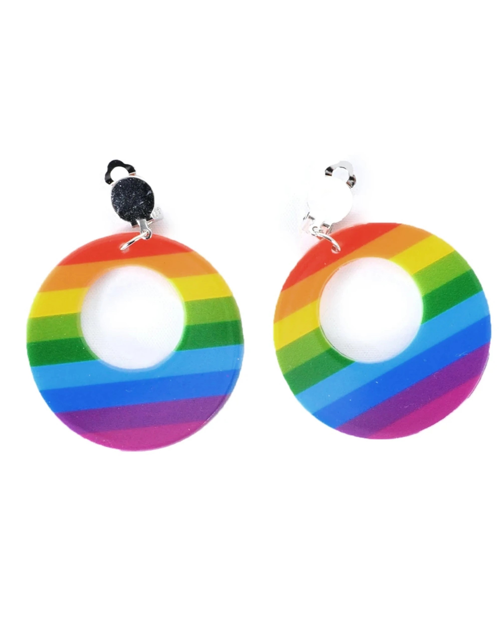 1 Partyrama Rainbow Clip-on Earrings, 1 of 1