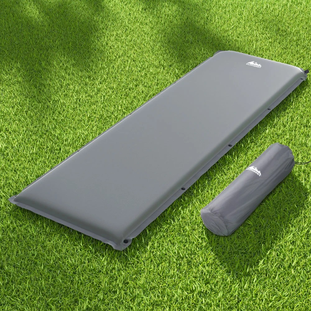 4 Weisshorn Self Inflating Mattress Camping Sleeping Mat Air Bed Pad Single - Grey, 4 of 4