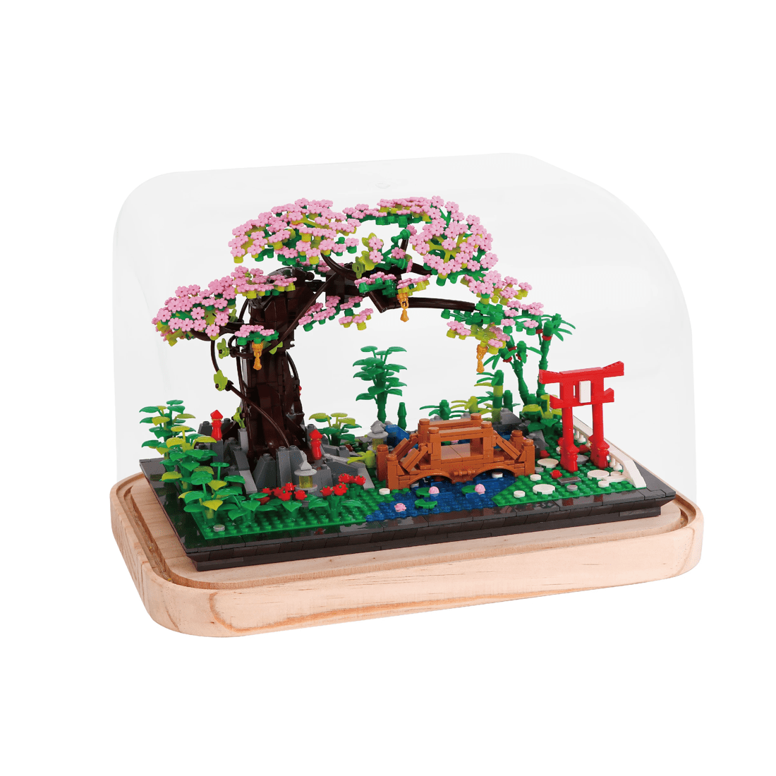 2 1314 Piece Mini Blocks Flower Series: Light Up Bonsai in Dome, 2 of 4