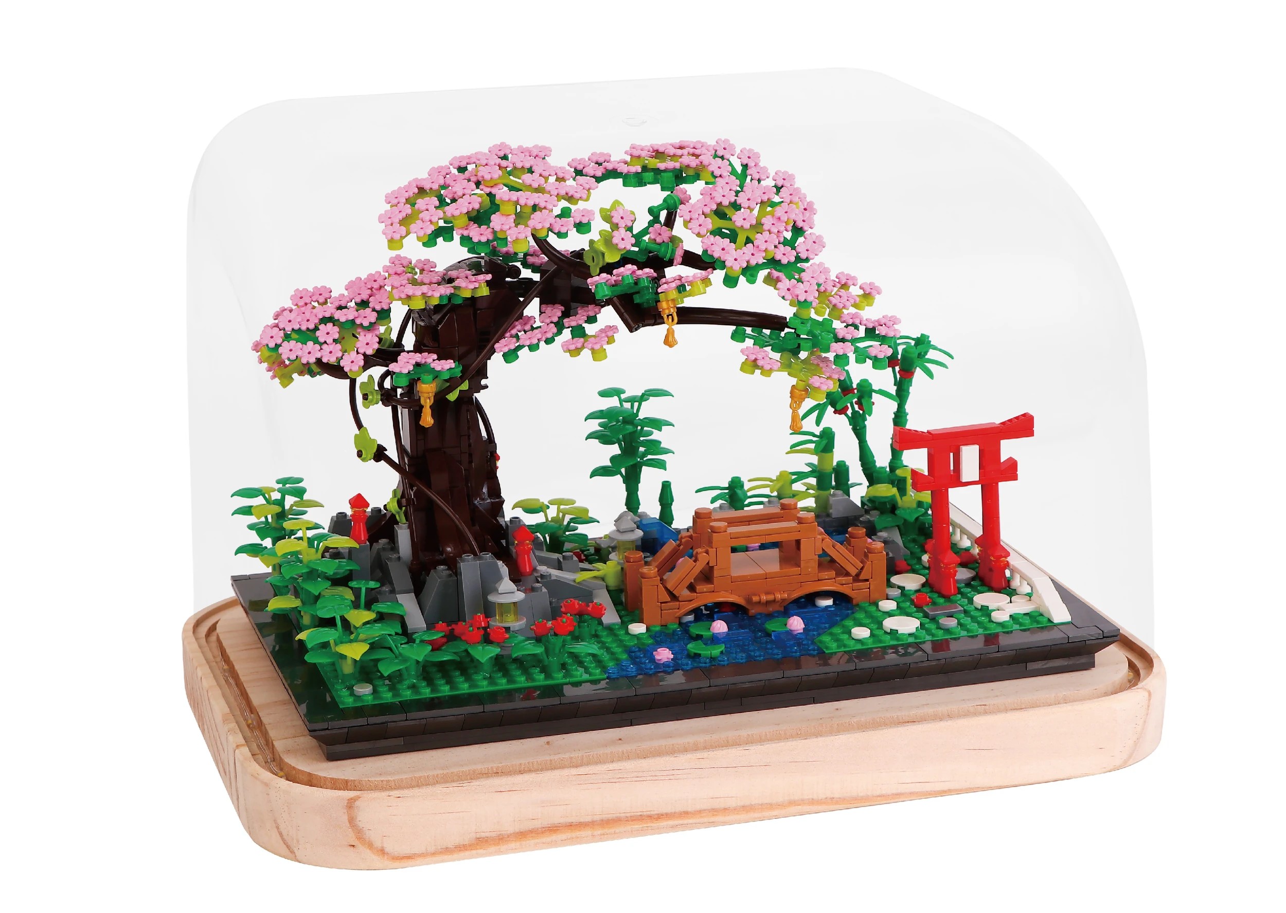 2 1314 Piece Mini Blocks Flower Series: Light Up Bonsai in Dome, 2 of 4