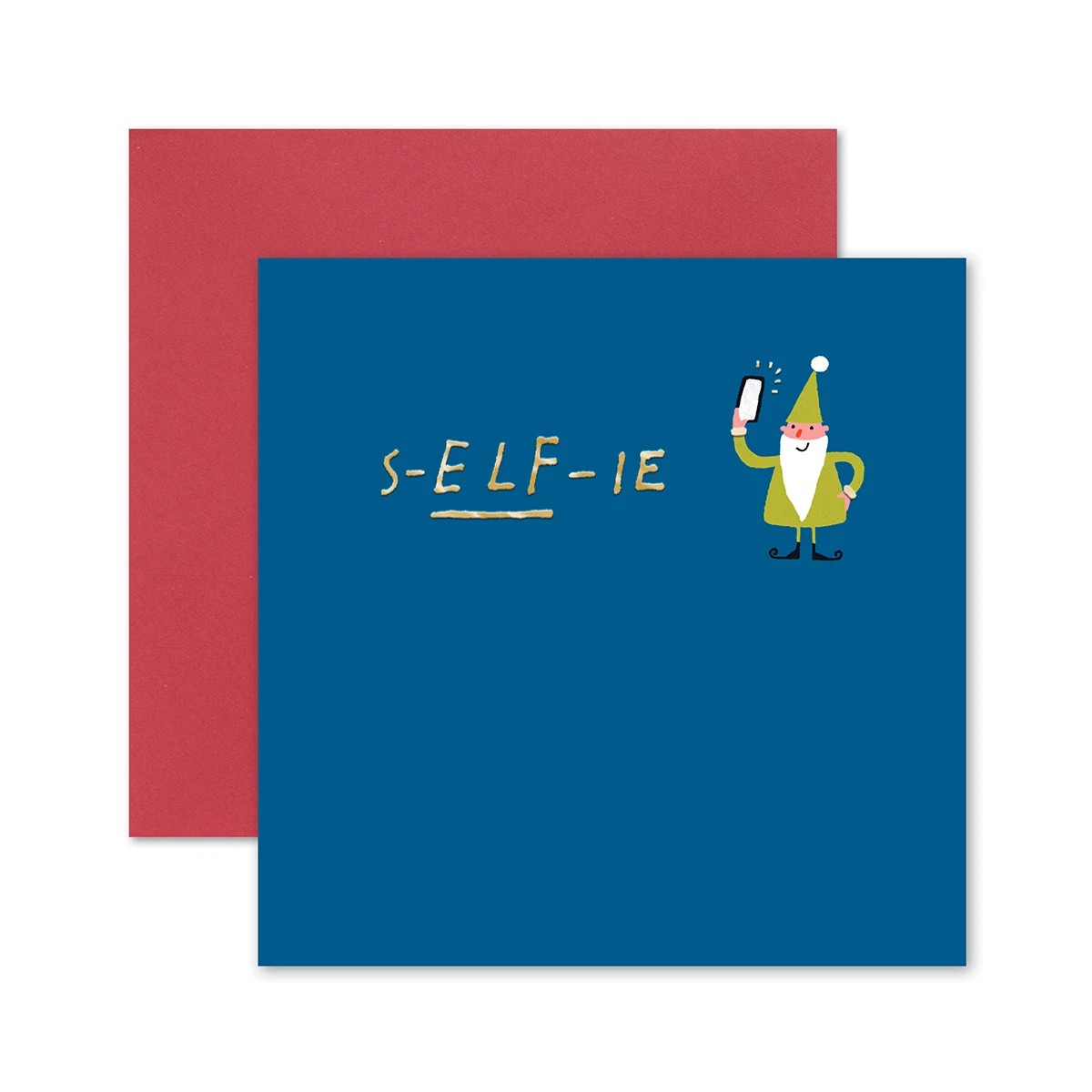 1 Hallmark Christmas Card - S-ELF-IE, 1 of 3