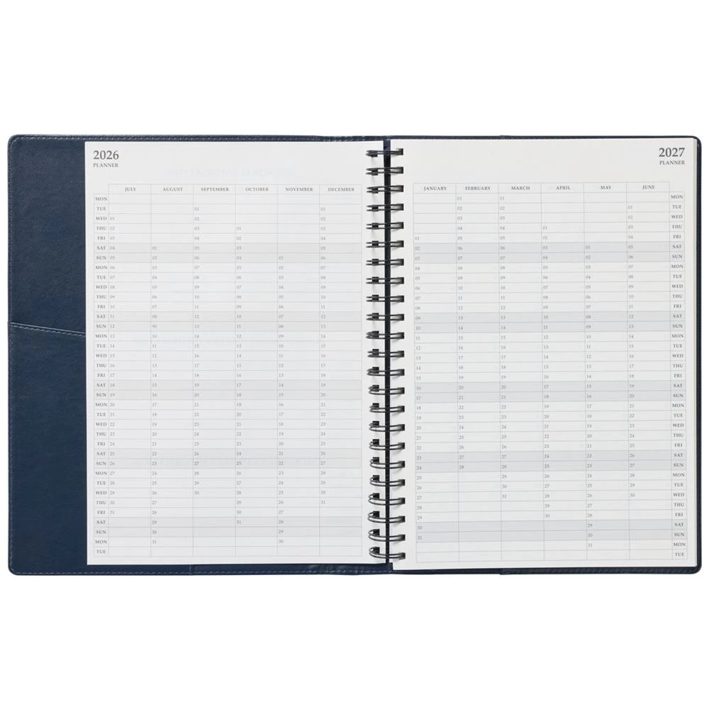 4 J.Burrows A4 Day to Page Executive FY26/27 Diary Navy, 4 of 7