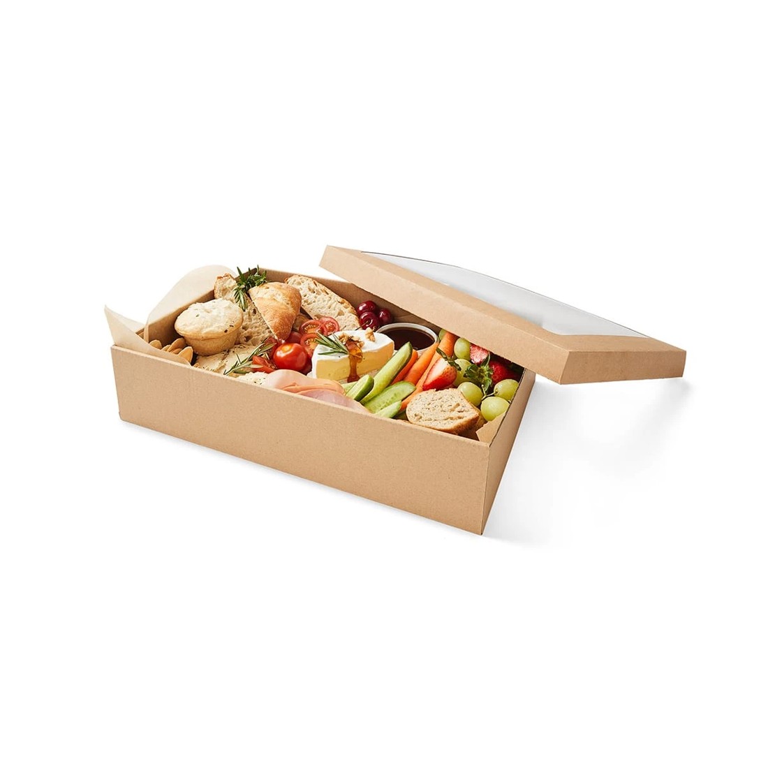 1 2 Pack Large Rectangle Grazing Boxes with Lids, 1 of 7