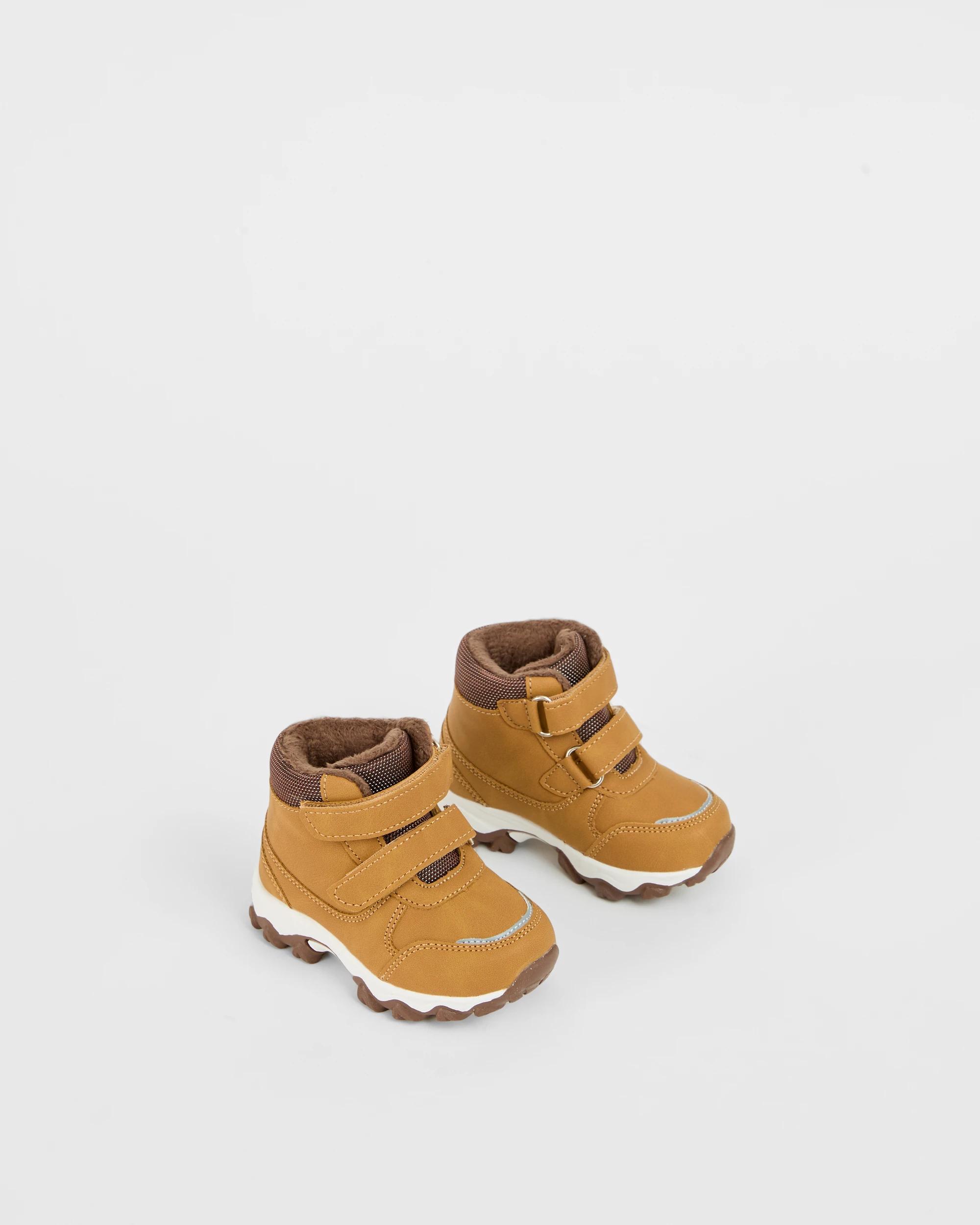 2 Target Baby Baby First Walker Fashion Outdoor Hiker Boots TAN, 2 of 3