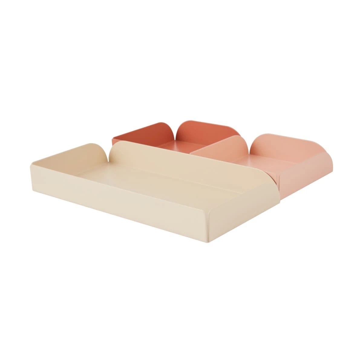 4 3 Piece Metal Desk Tray, 4 of 6