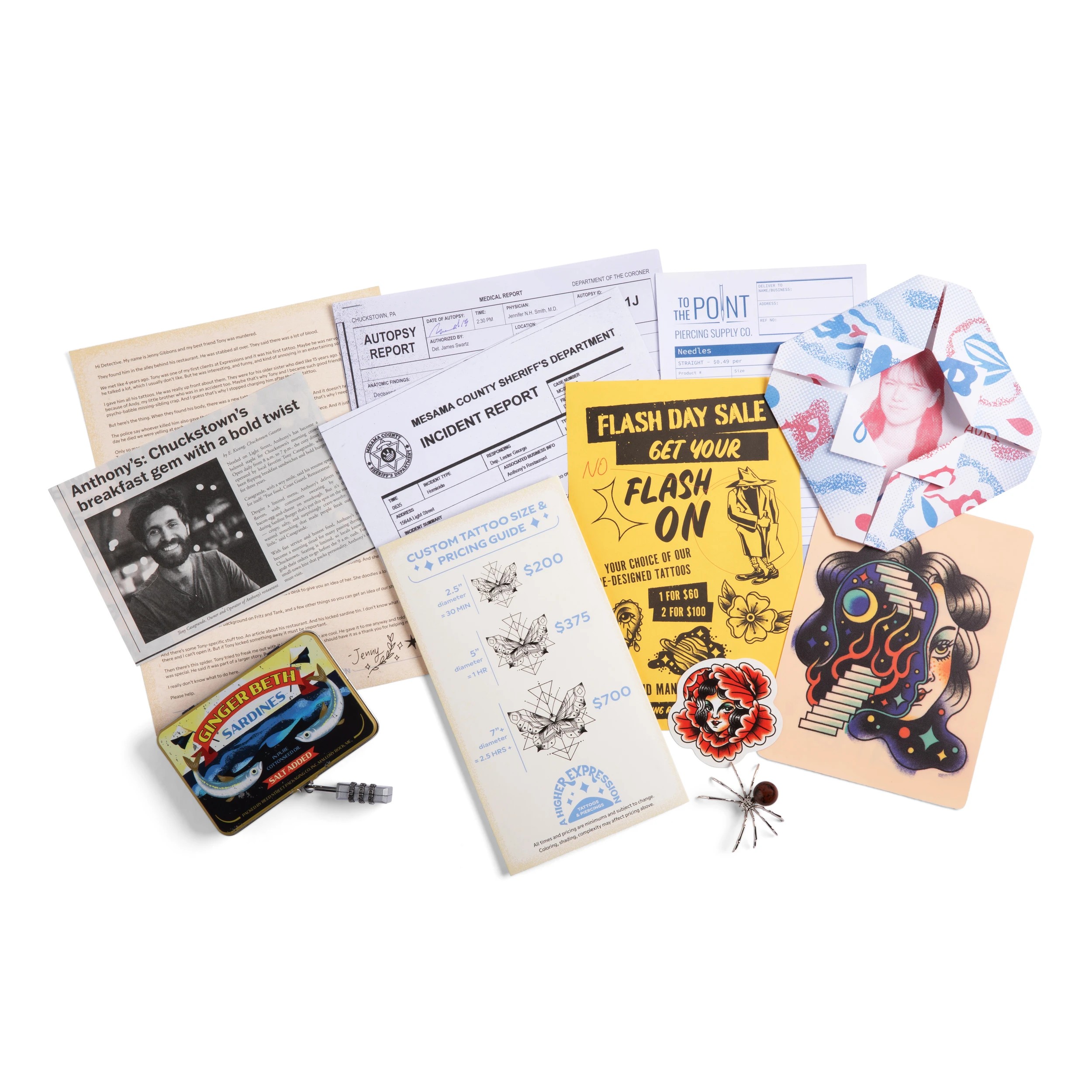 6 Hunter A Killer Murder Mystery Game - Assorted, 6 of 6