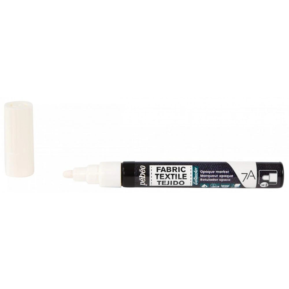 2 Pebeo 7A Opaque Marker 4mm White, 2 of 3