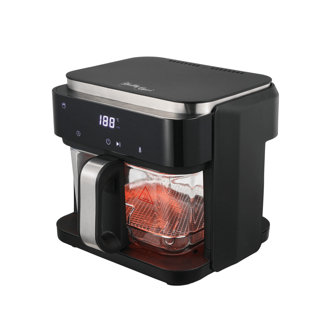 1 Healthy Choice 1200-1400W 6L Touch Controlled Digital Air Fryer with Glass Basket, 1 of 9