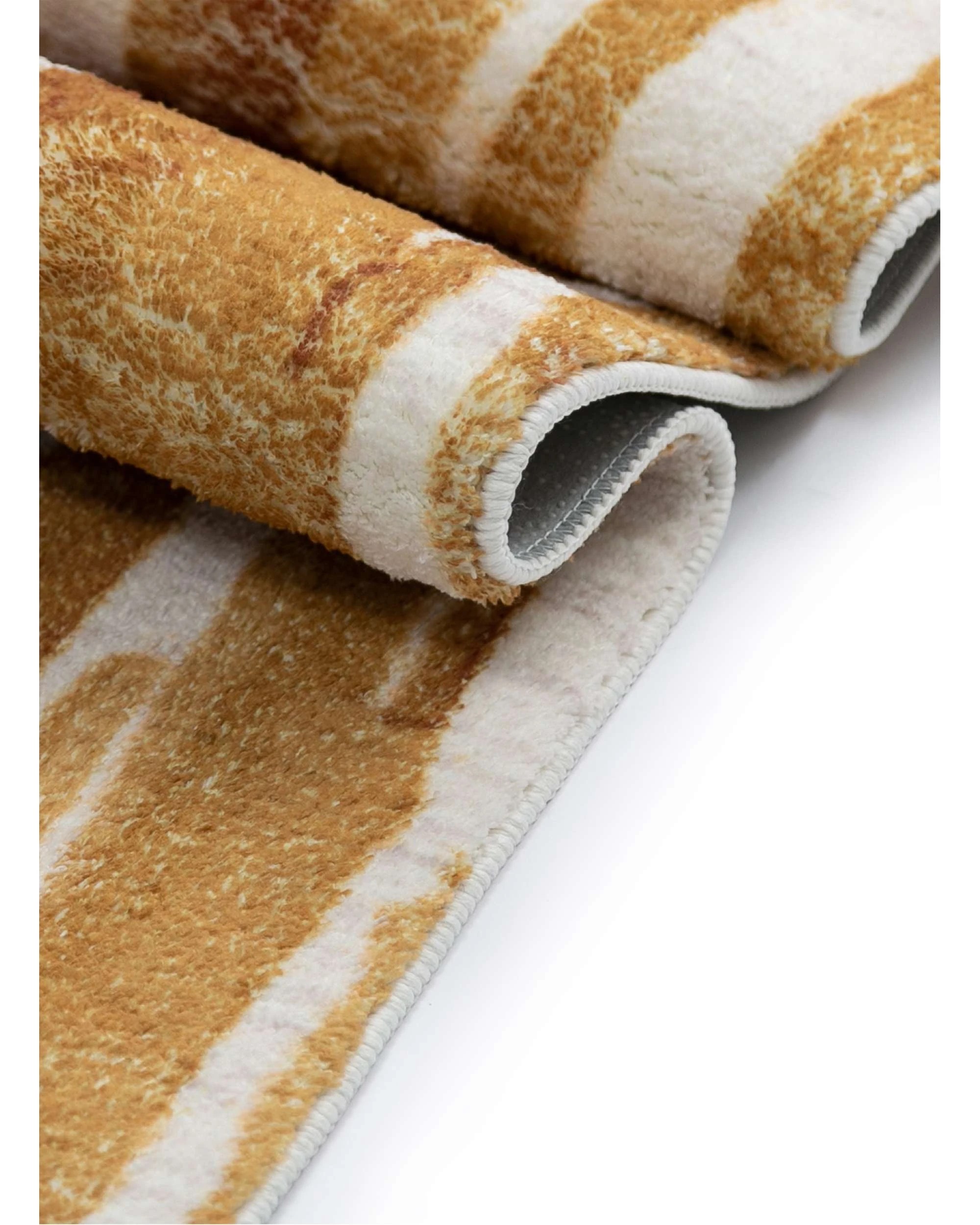 6 Loopsie Omaya Striped Washable Rug-330cm x 240cm - Gold, 6 of 6