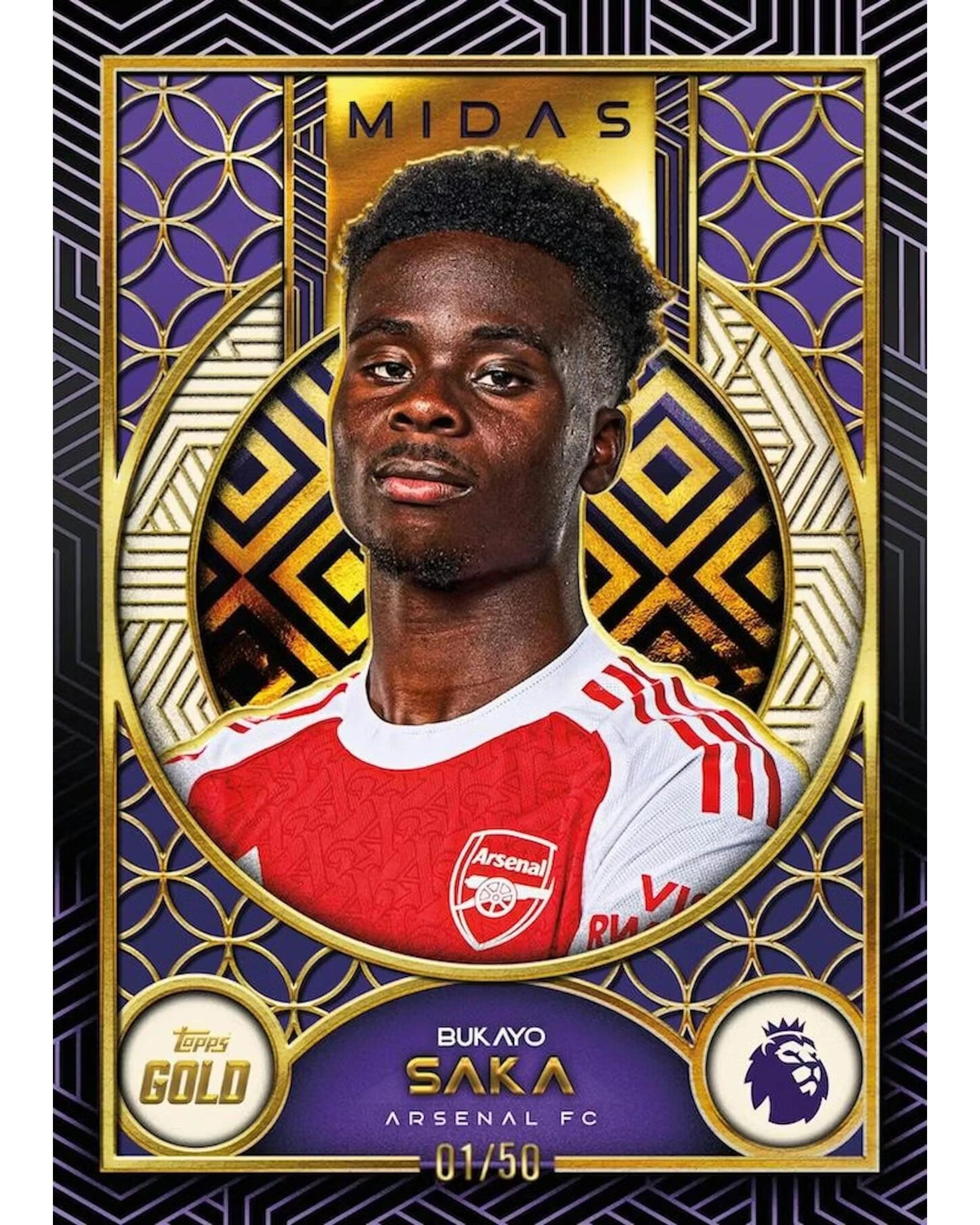 5 Topps 2025/2026 Gold Premier League Soccer Hobby Box, 5 of 7