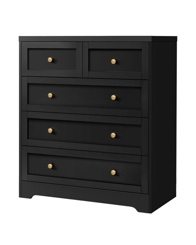 Alfordson 5 Chest of Drawers Hamptons Storage Cabinet Dresser Tallboy - B