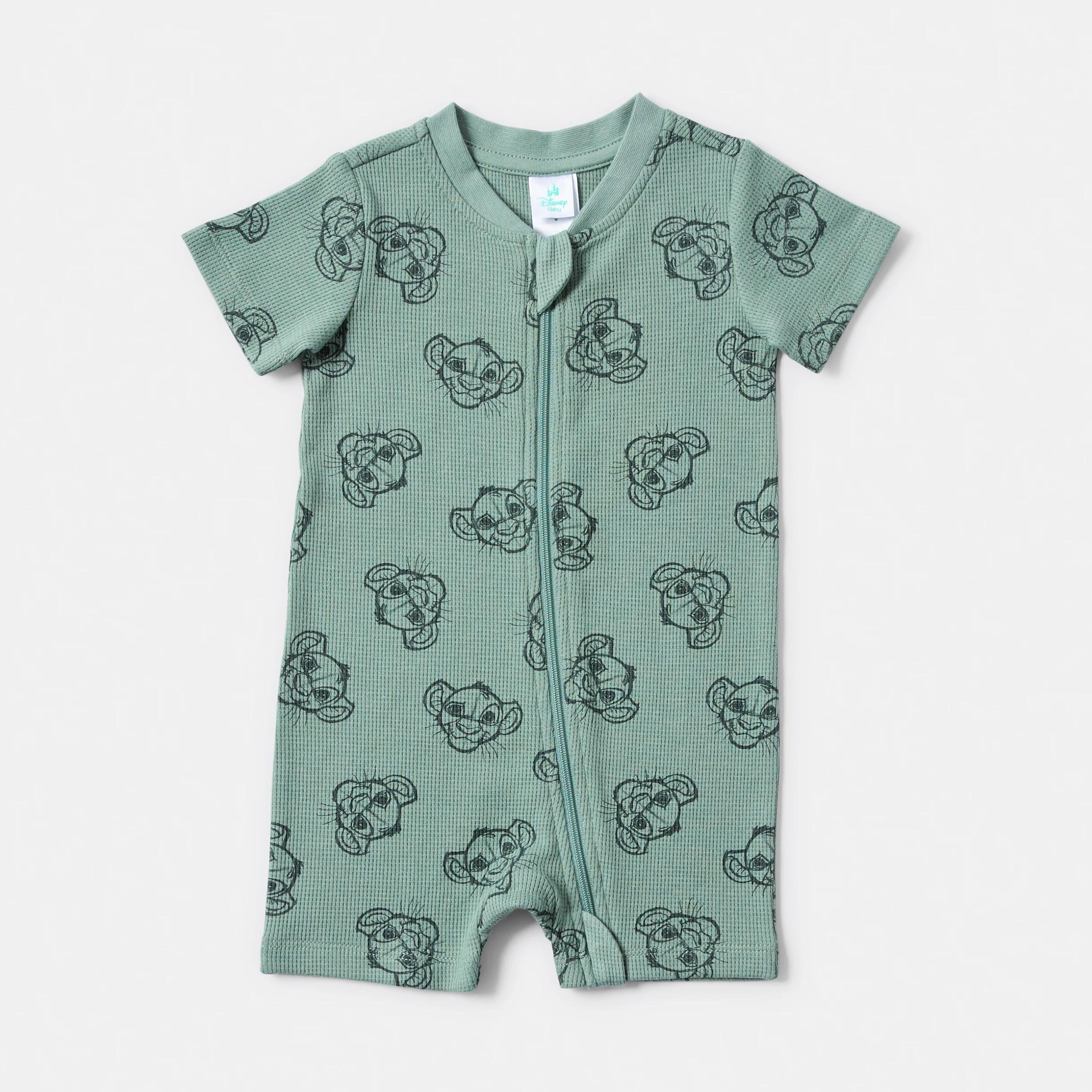 1 Lion King License Romper LION KING GREEN, 1 of 3