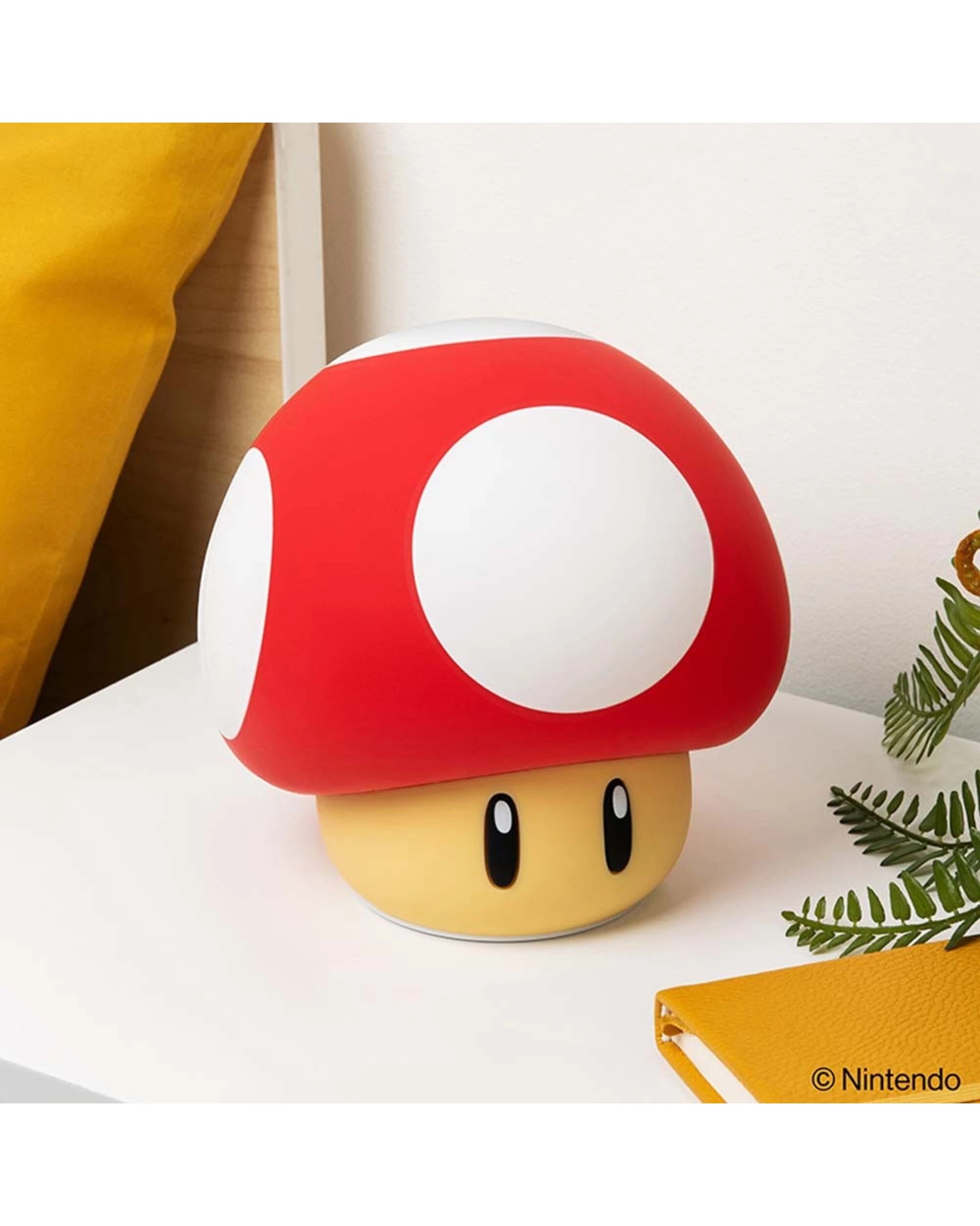 4 Super Mario - Super Mushroom SquishyGlo Rechargeable Light - Red, 4 of 5