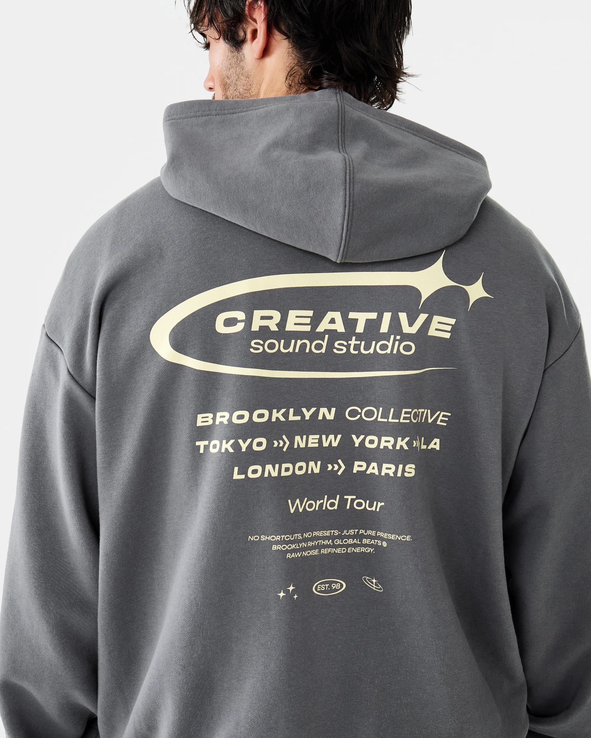 9 Terry Boxy Print Hoodie Gry Create, 9 of 10