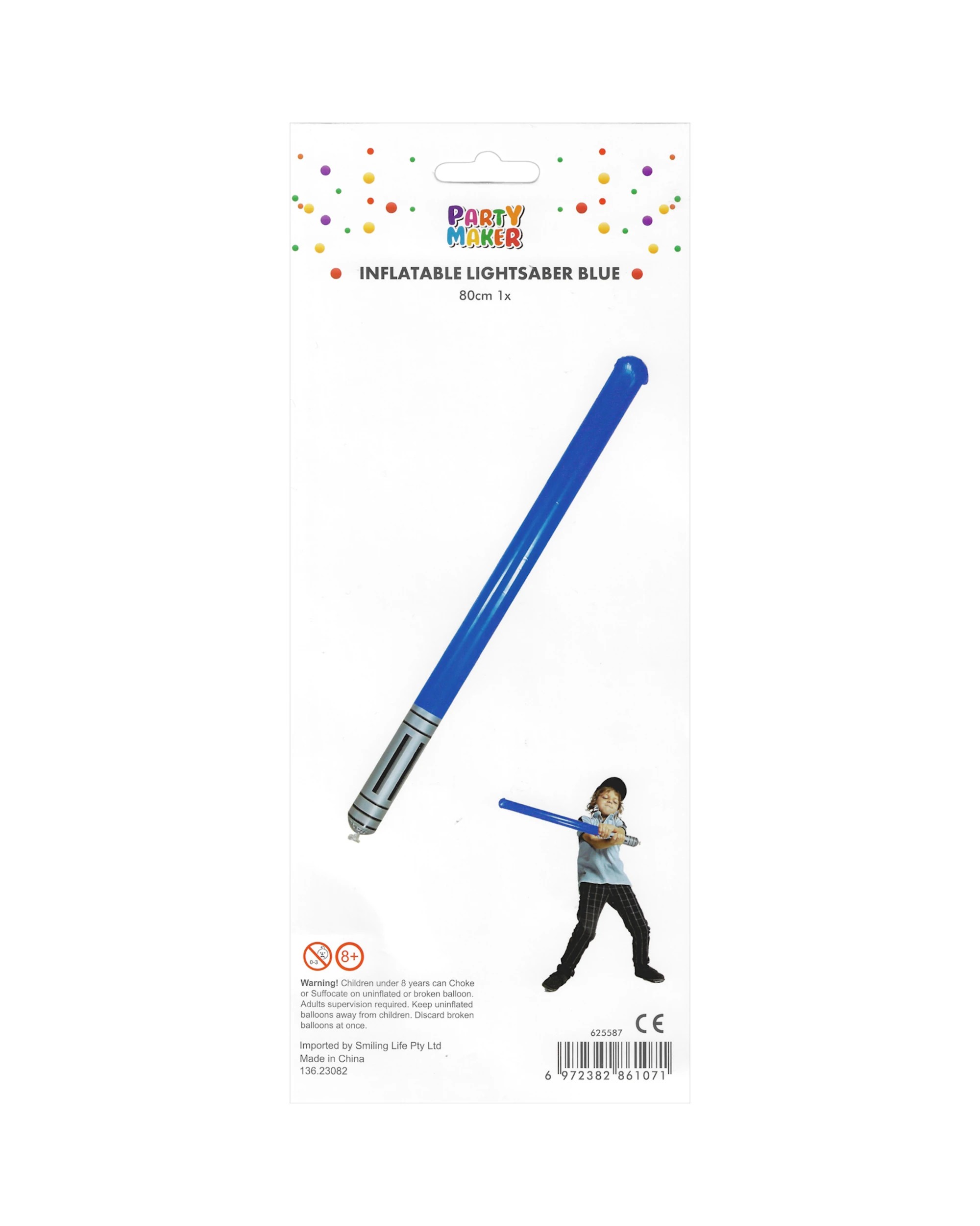 3 Party Maker Inflatable Lightsaber 80cm - Blue, 3 of 3