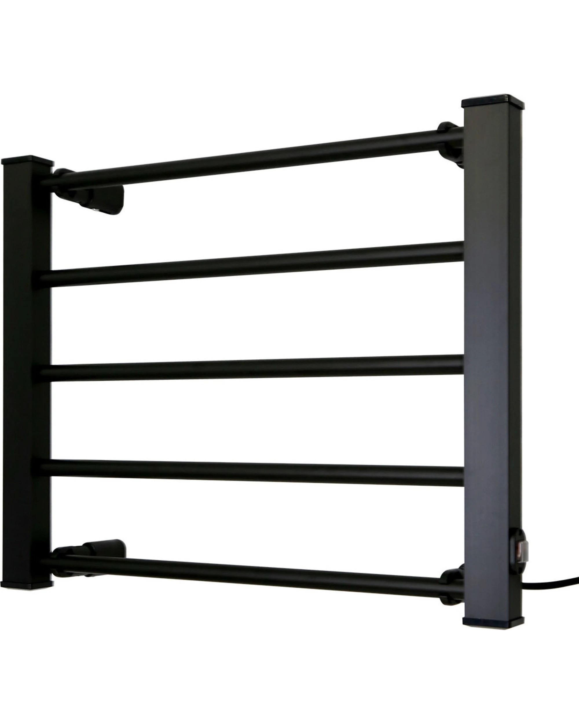 1 Pronti Heated Electric Towel Bathroom Rack Ev-90- Black, 1 of 5