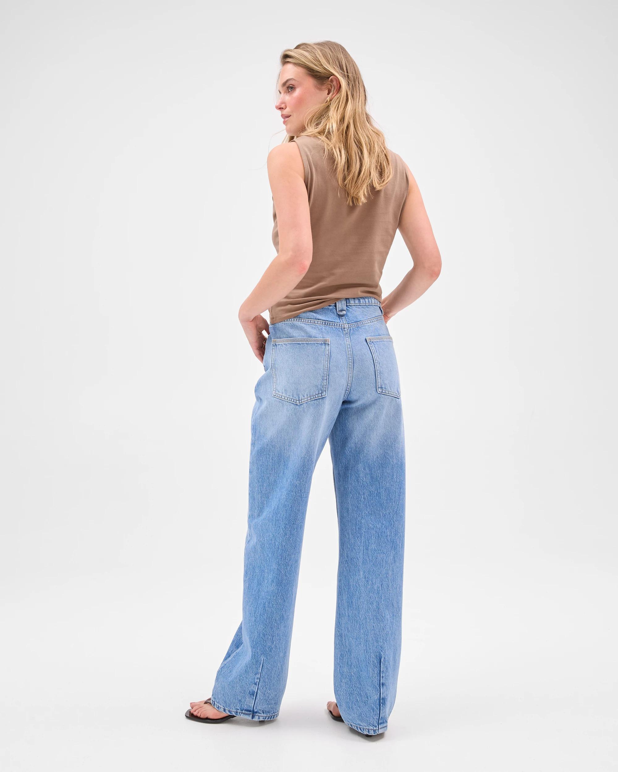 5 Lily Loves Australian Cotton Blend Straight Leg Denim Jeans PORTOFINO BLUE, 5 of 6