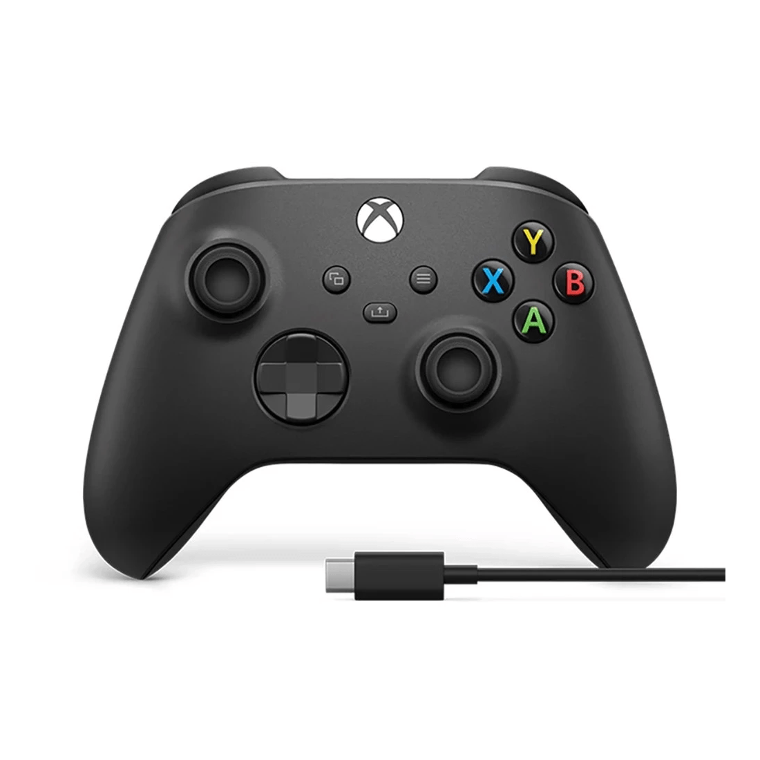 1 Xbox Wireless Controller + USB-C Cable - Black, 1 of 3